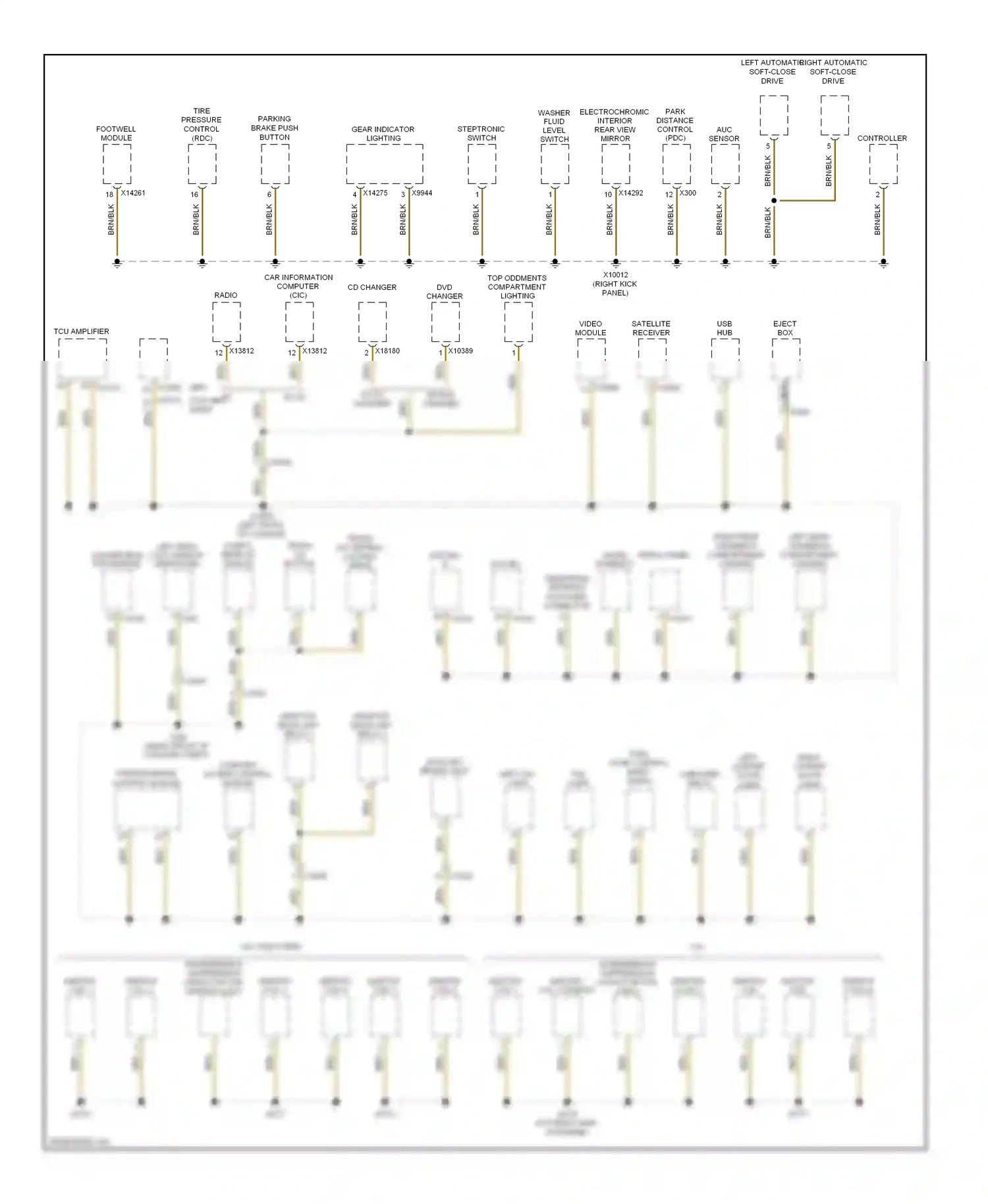 Wiring diagram cd changer for BMW Z4 E89 (2009-2013) (3 of 11)