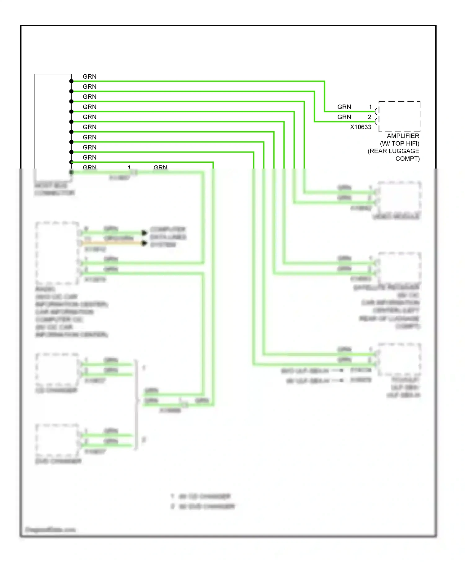 Wiring diagram cd changer for BMW Z4 E89 (2009-2013) (4 of 11)