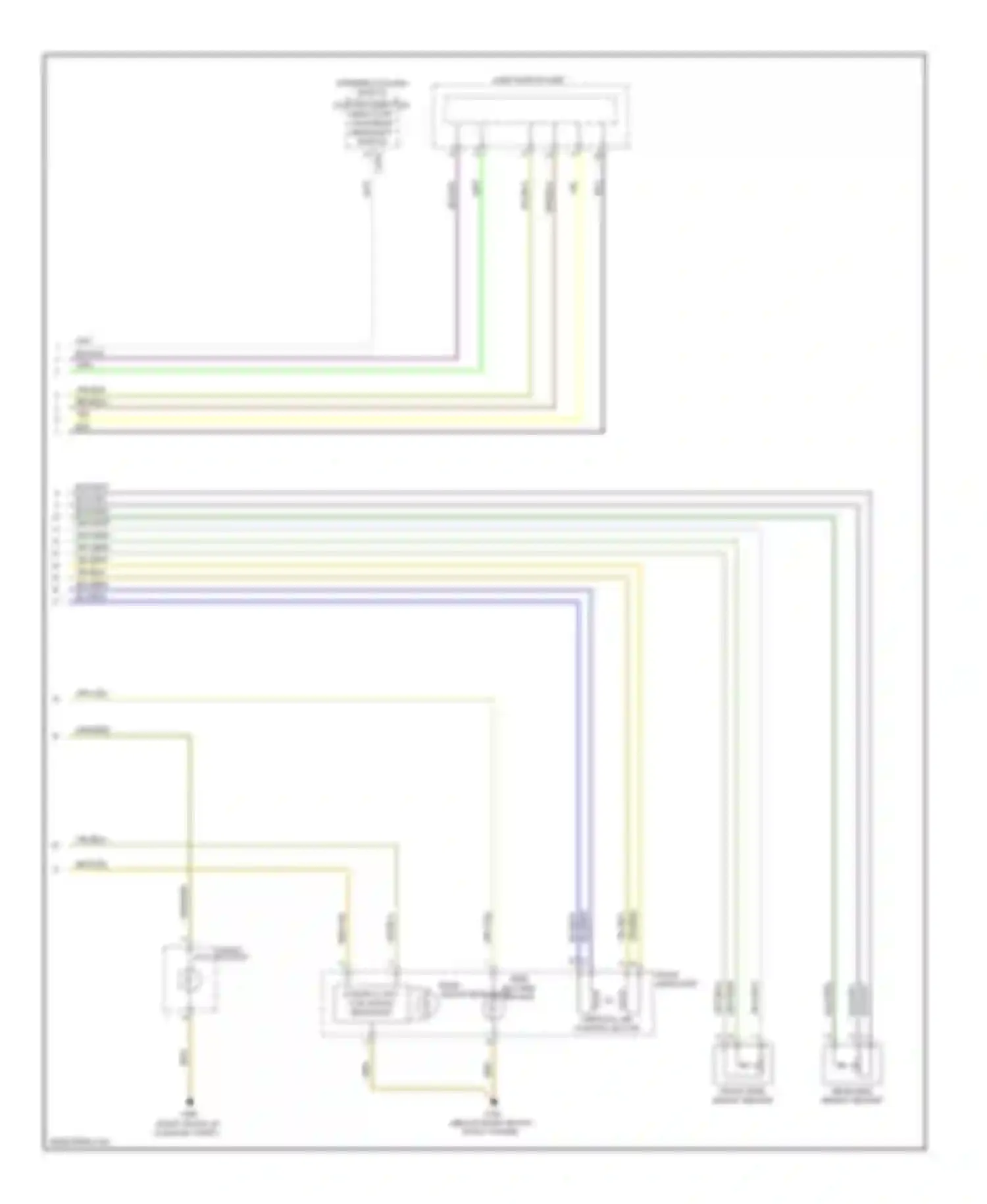 Wiring diagram control unit for xenon headlight for BMW Z4 E89 (2009-2013) (2 of 2)