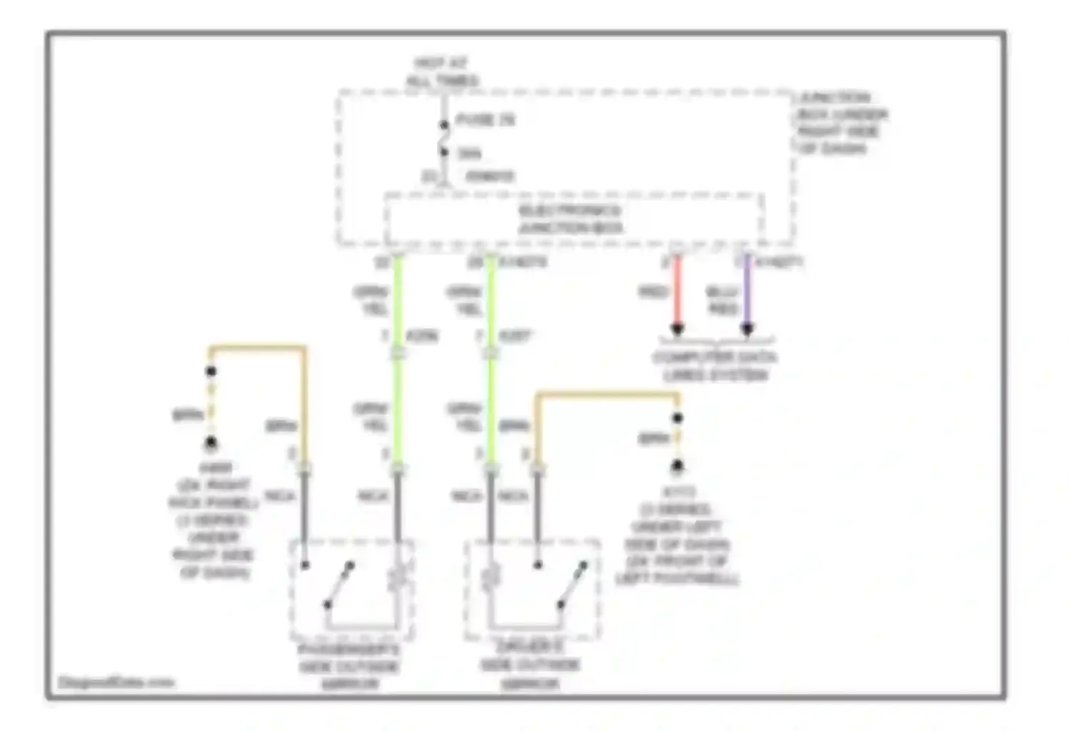 Wiring diagram electronics junction box for BMW Z4 E89 (2009-2013) (7 of 27)