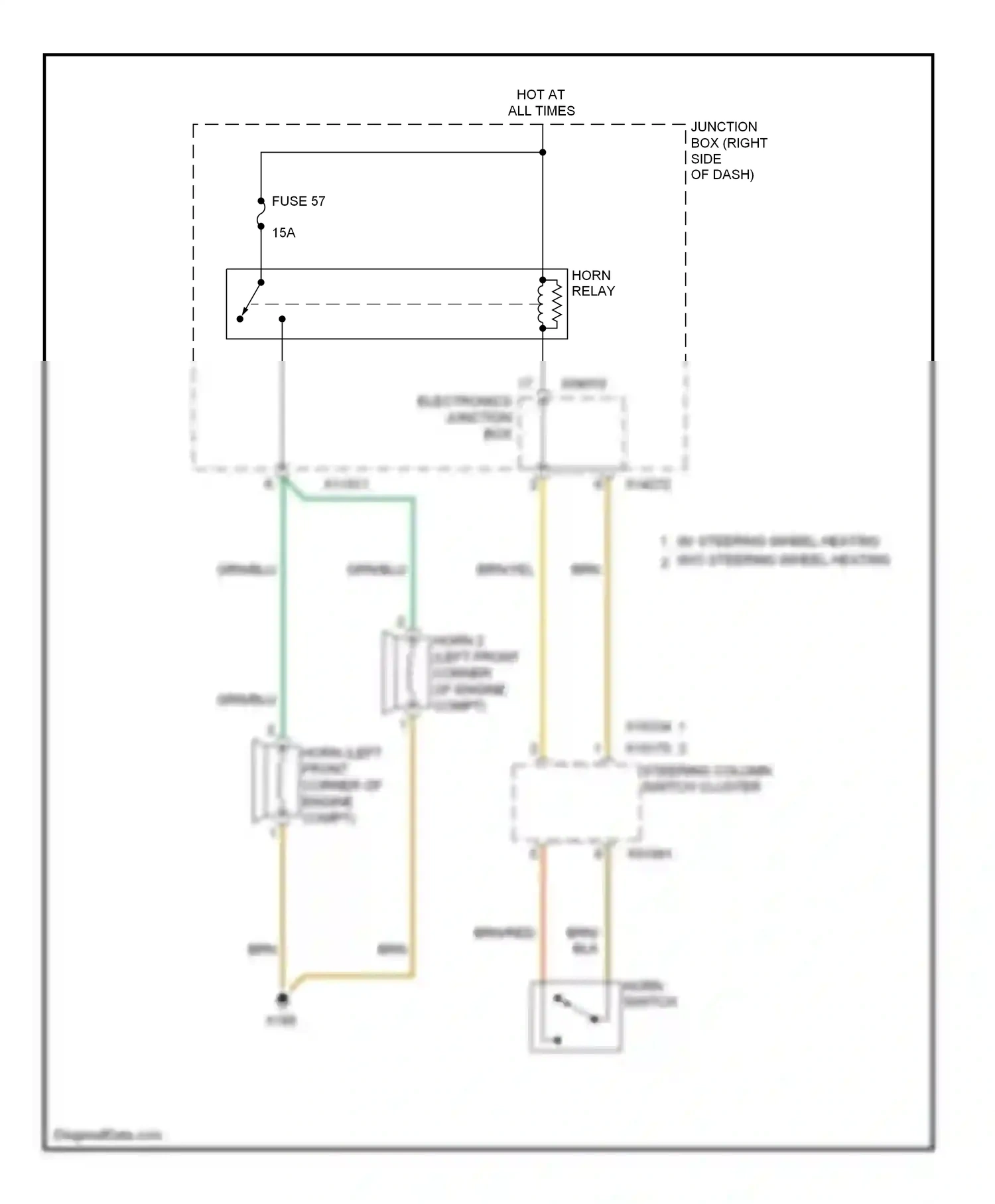 Wiring diagram grn/blu for BMW Z4 E89 (2009-2013) (1 of 1)