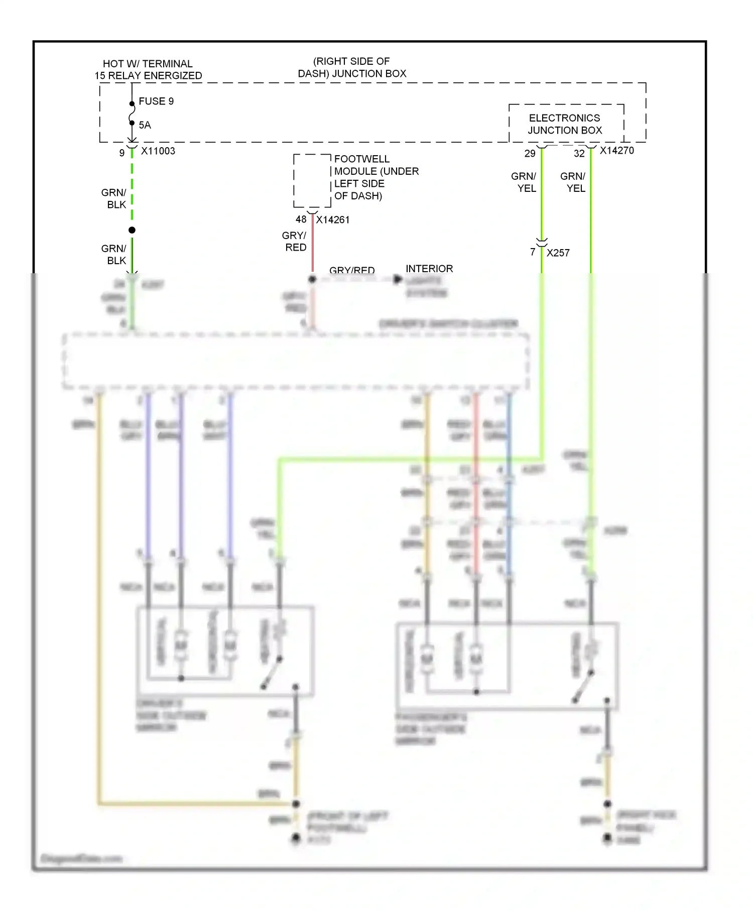 Wiring diagram gry for BMW Z4 E89 (2009-2013) (18 of 29)