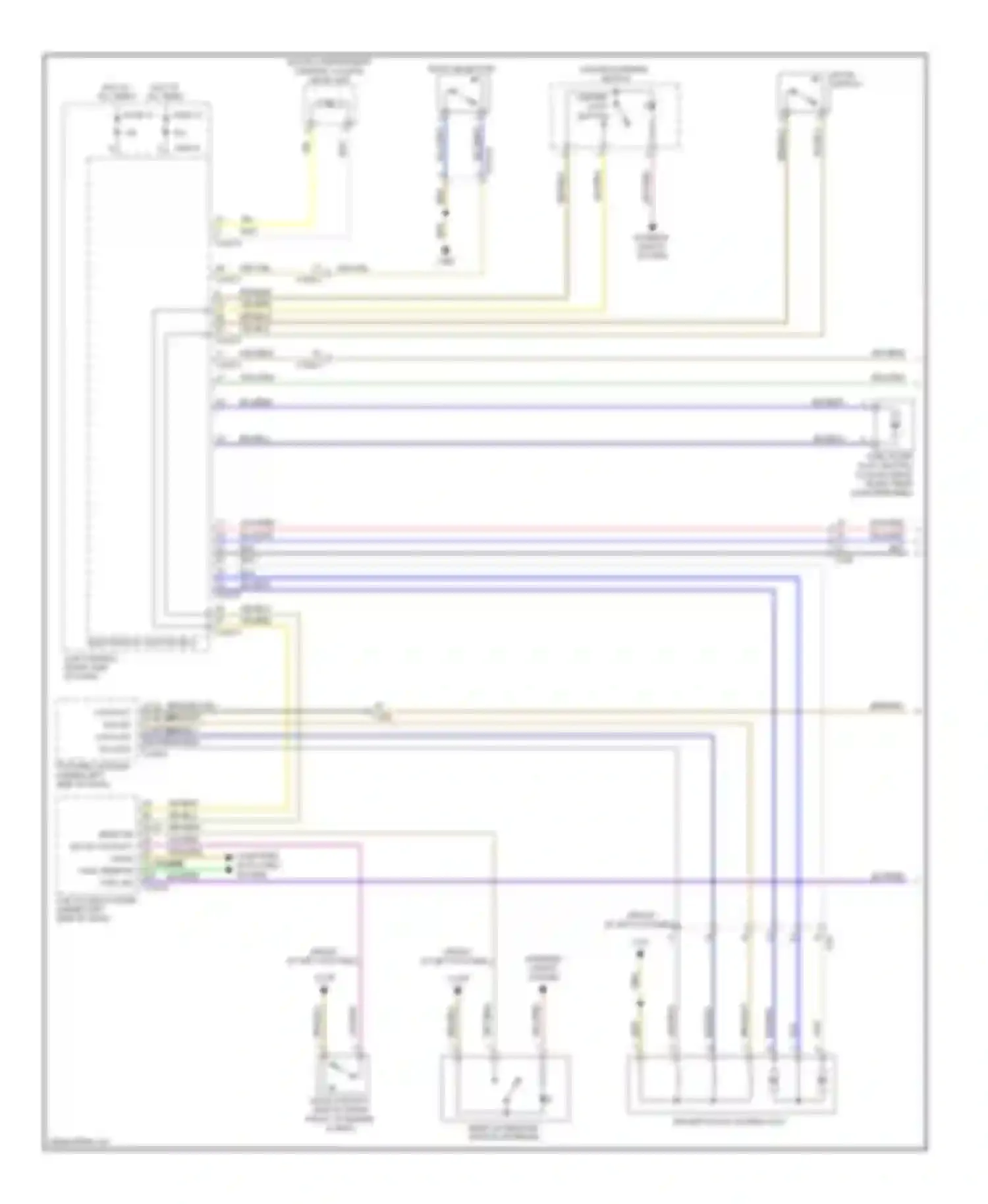 Wiring diagram hazard warning switch for BMW Z4 E89 (2009-2013) (1 of 4)