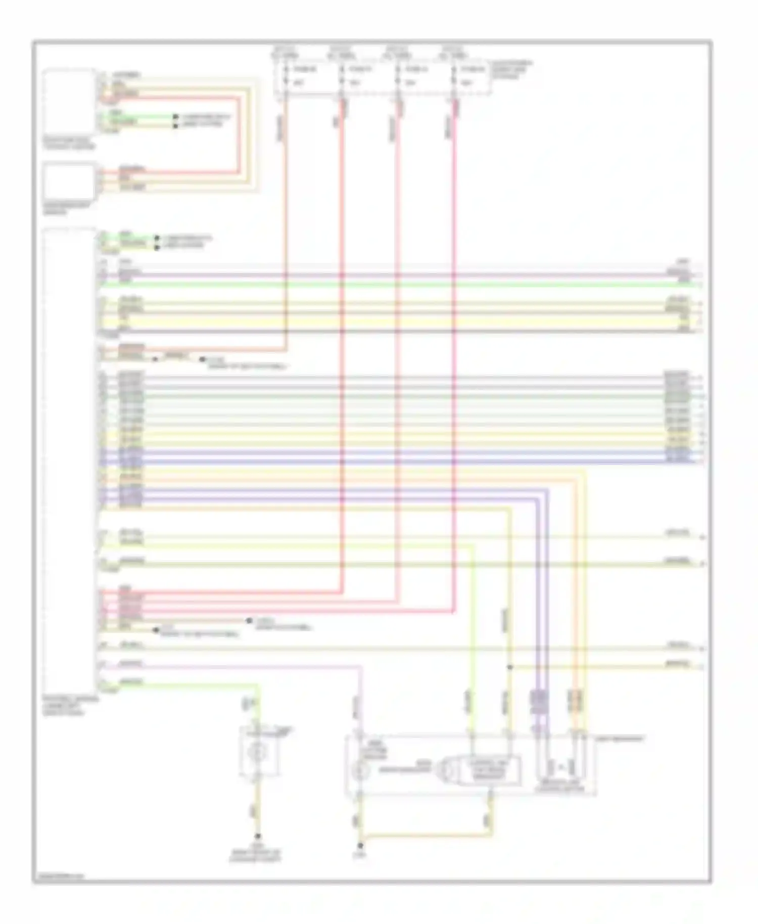 Wiring diagram left fog taillight for BMW Z4 E89 (2009-2013) (2 of 2)