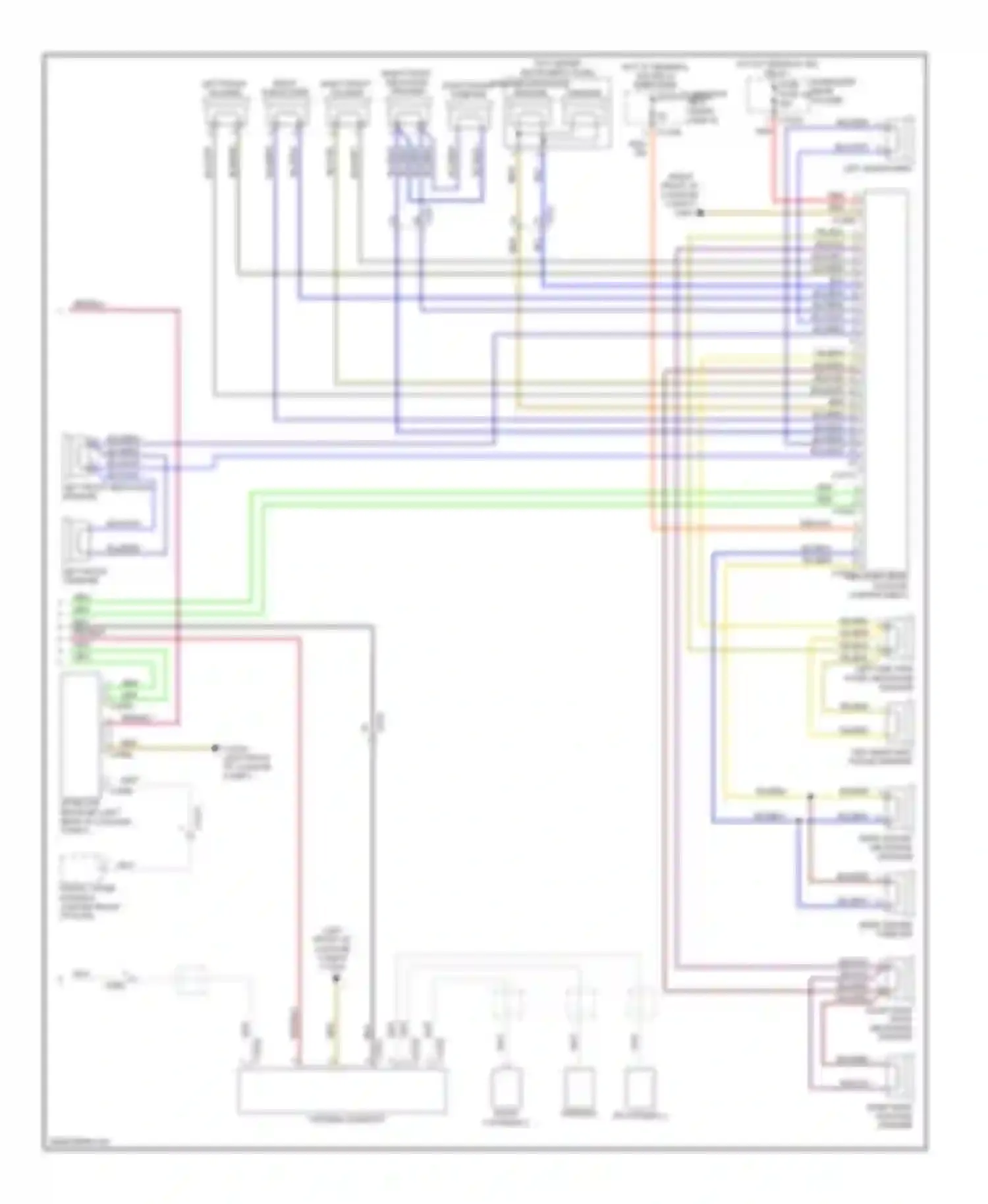 Wiring diagram left front tweeter for BMW Z4 E89 (2009-2013) (2 of 5)