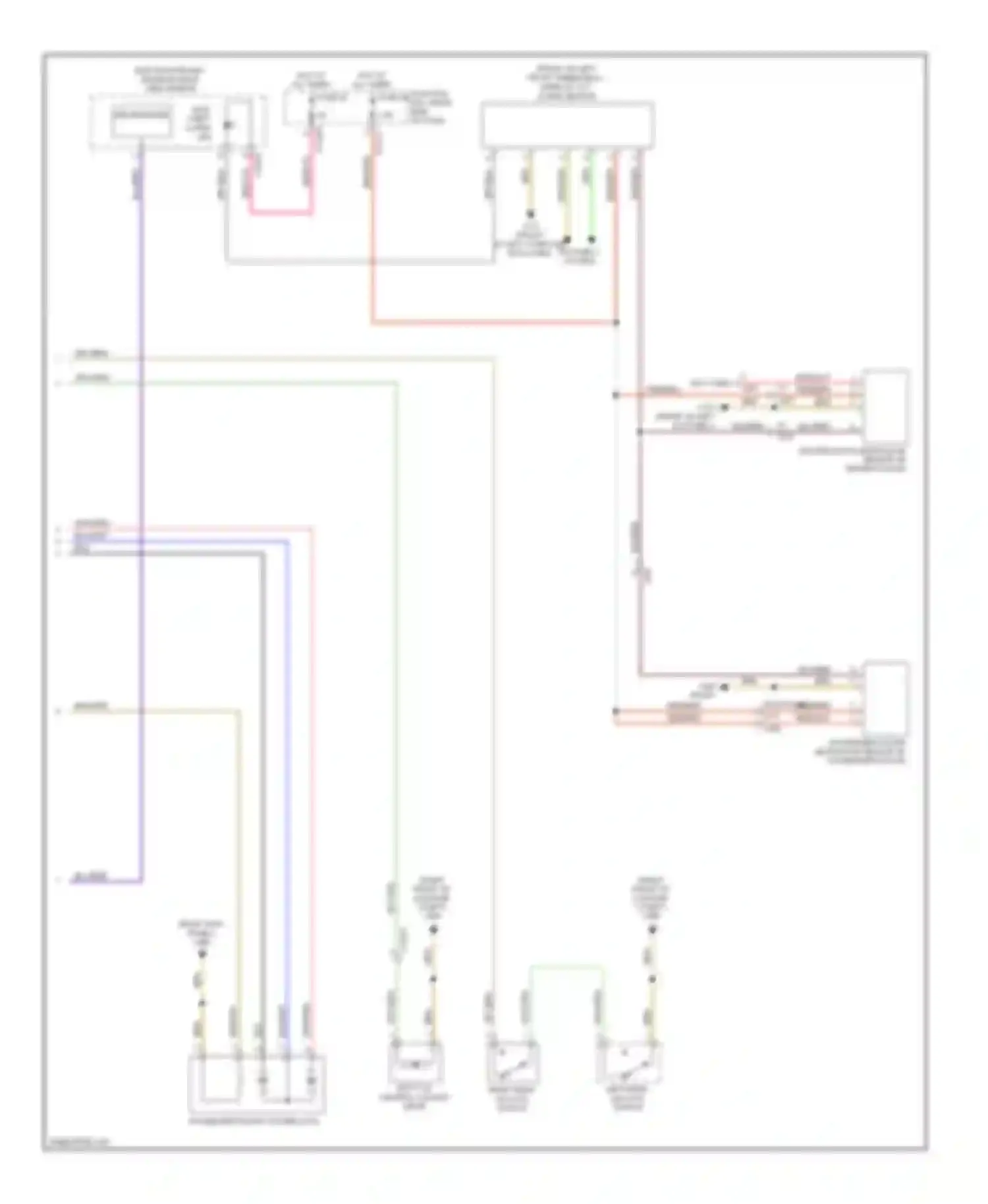 Wiring diagram left rear lid lock switch for BMW Z4 E89 (2009-2013) (1 of 4)