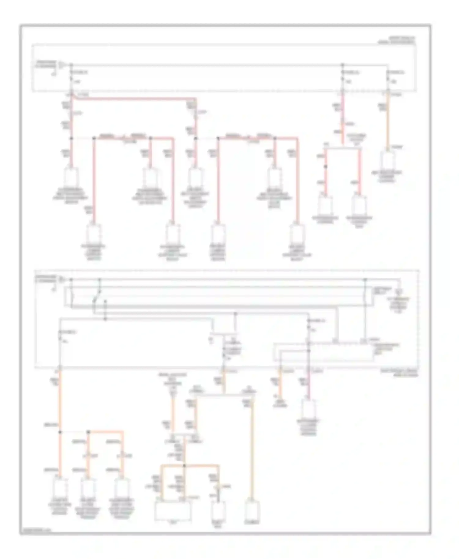 Wiring diagram passenger's seat backrest width adjustment switch for BMW Z4 E89 (2009-2013) (1 of 2)