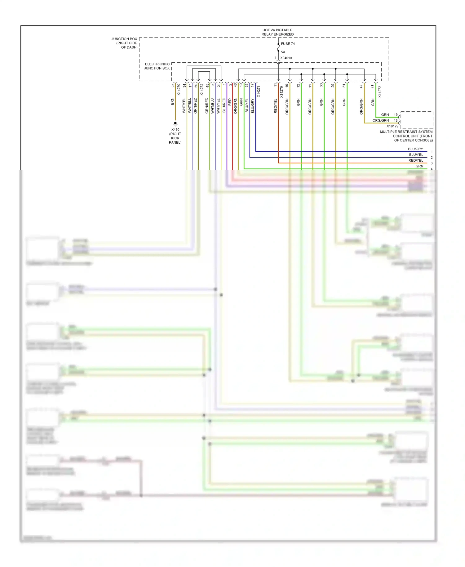 Wiring diagram red for BMW Z4 E89 (2009-2013) (8 of 70)