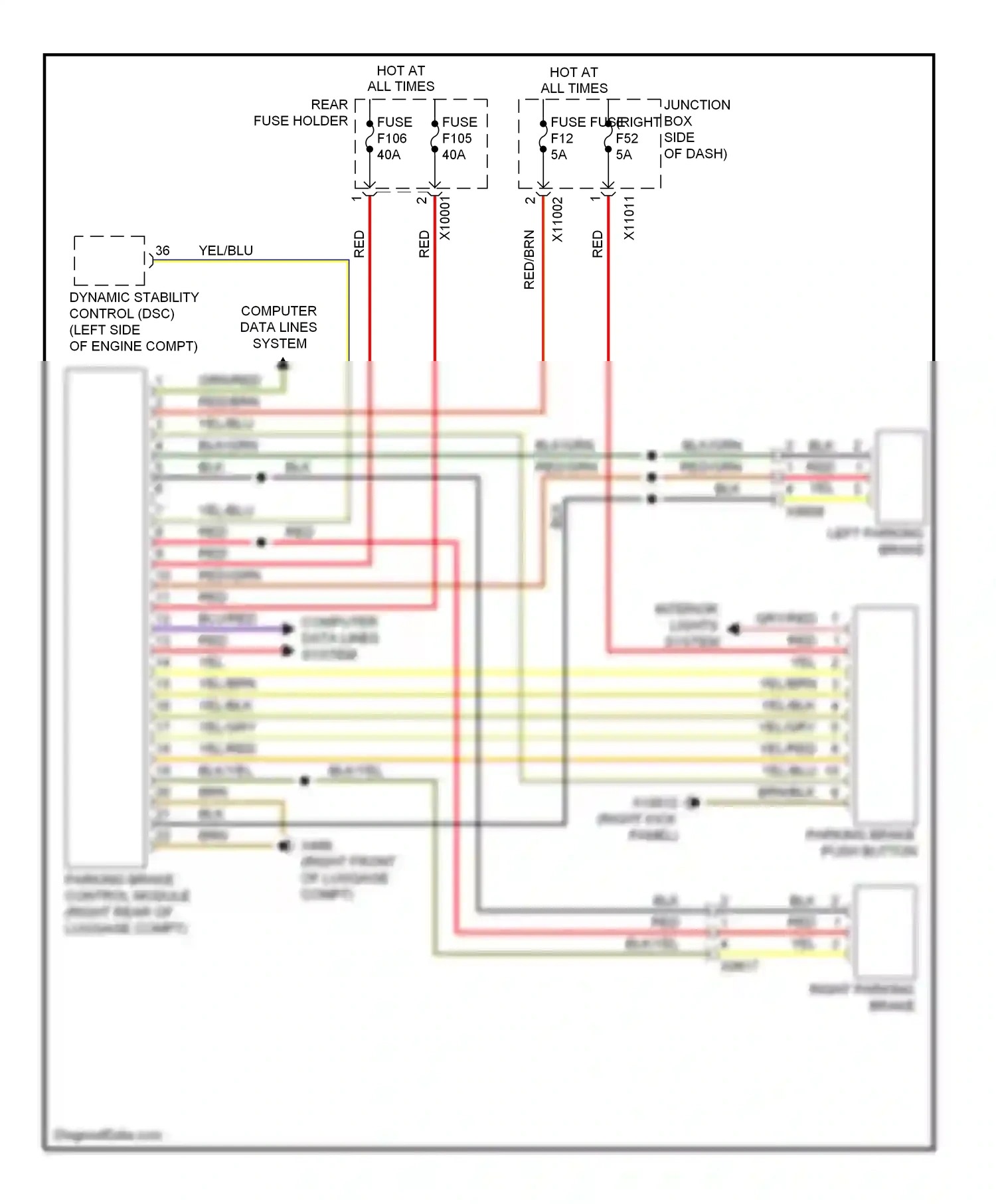 Wiring diagram red/grn for BMW Z4 E89 (2009-2013) (21 of 21)