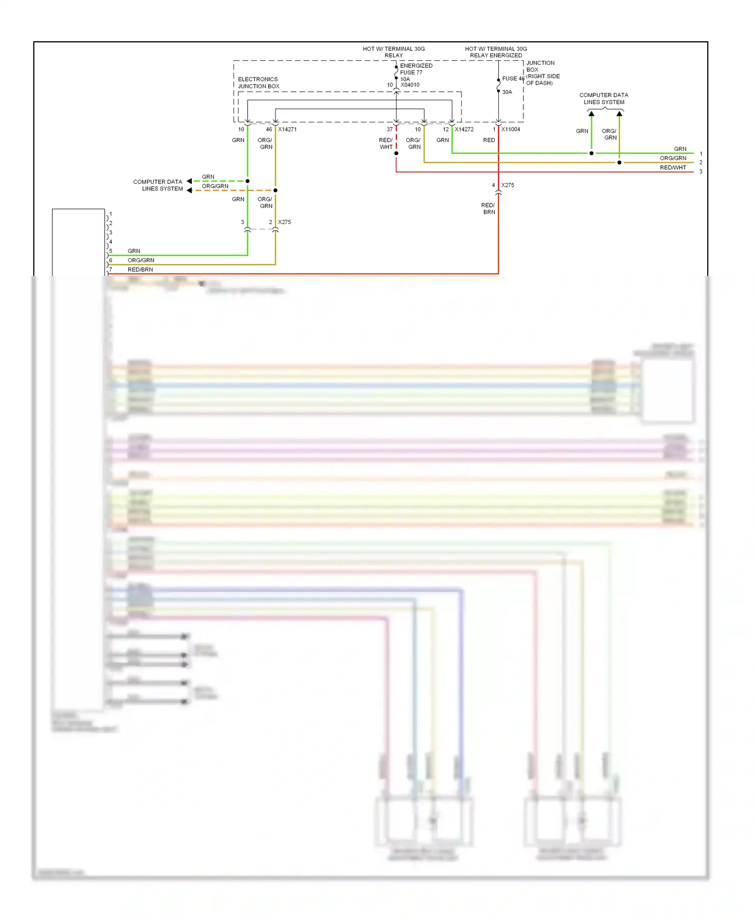 Wiring diagram relay energized for BMW Z4 E89 (2009-2013) (6 of 28)