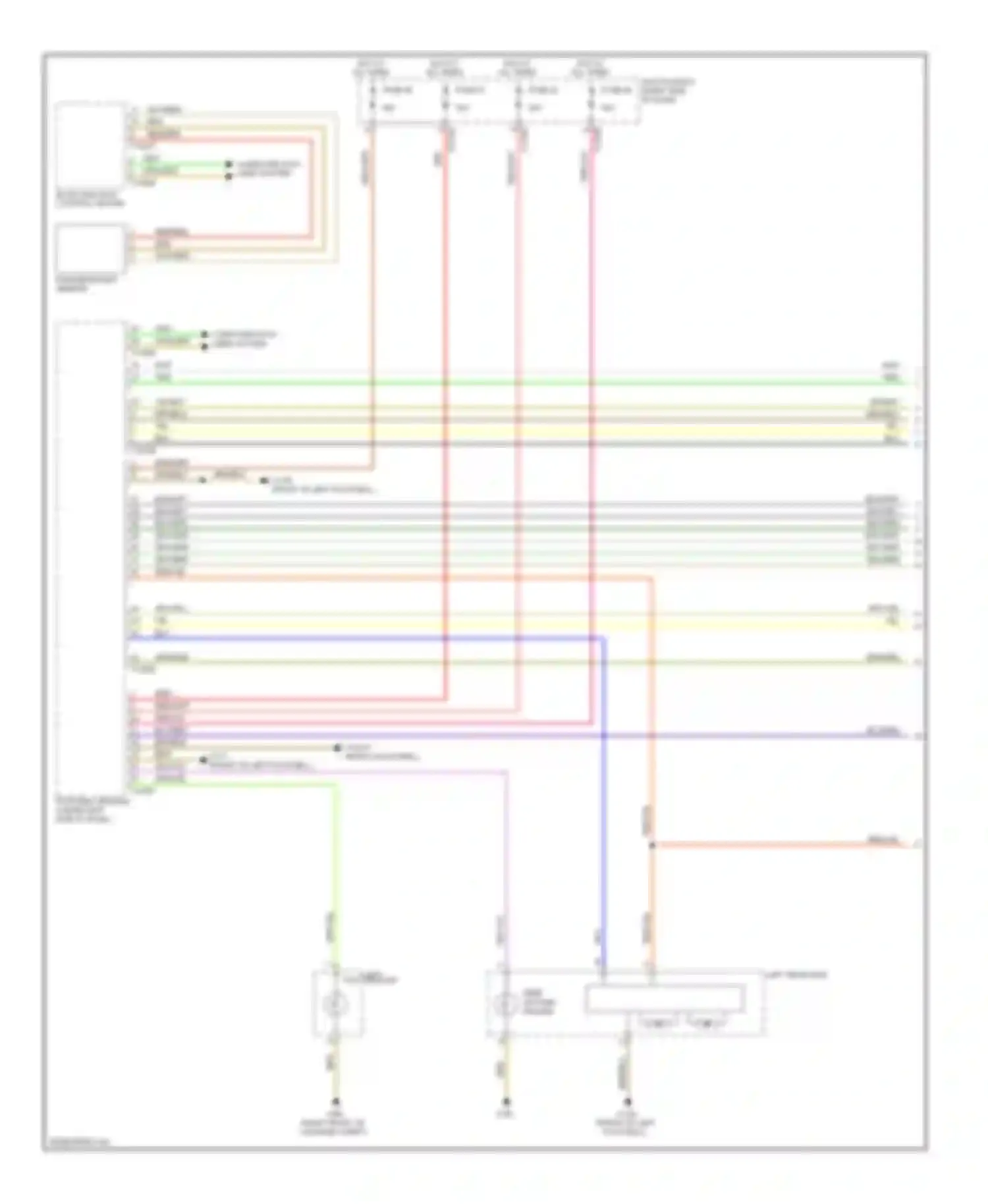Wiring diagram roof function control center for BMW Z4 E89 (2009-2013) (1 of 9)