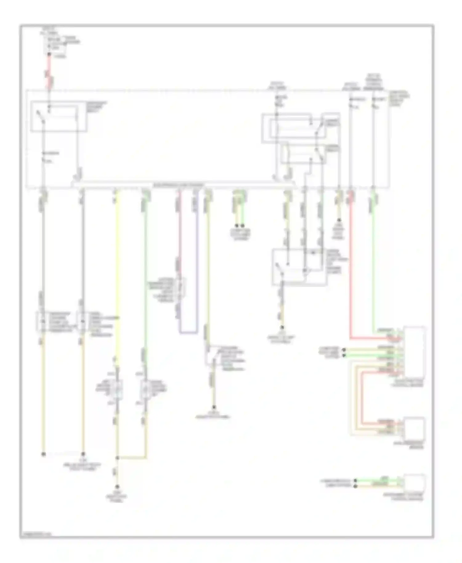 Wiring diagram roof function control center for BMW Z4 E89 (2009-2013) (9 of 9)
