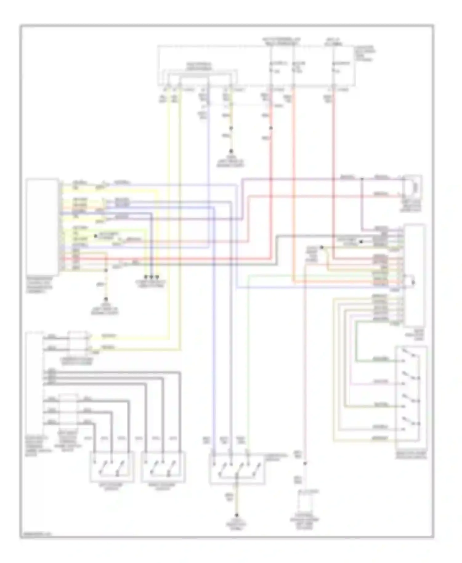 Wiring diagram shift lock selector lever lock for BMW Z4 E89 (2009-2013) (1 of 1)