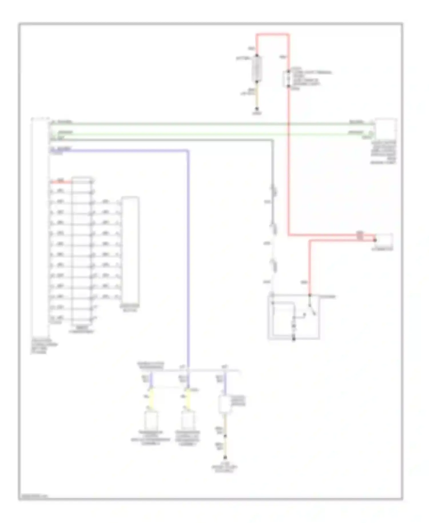 Wiring diagram start-stop button for BMW Z4 E89 (2009-2013) (2 of 2)
