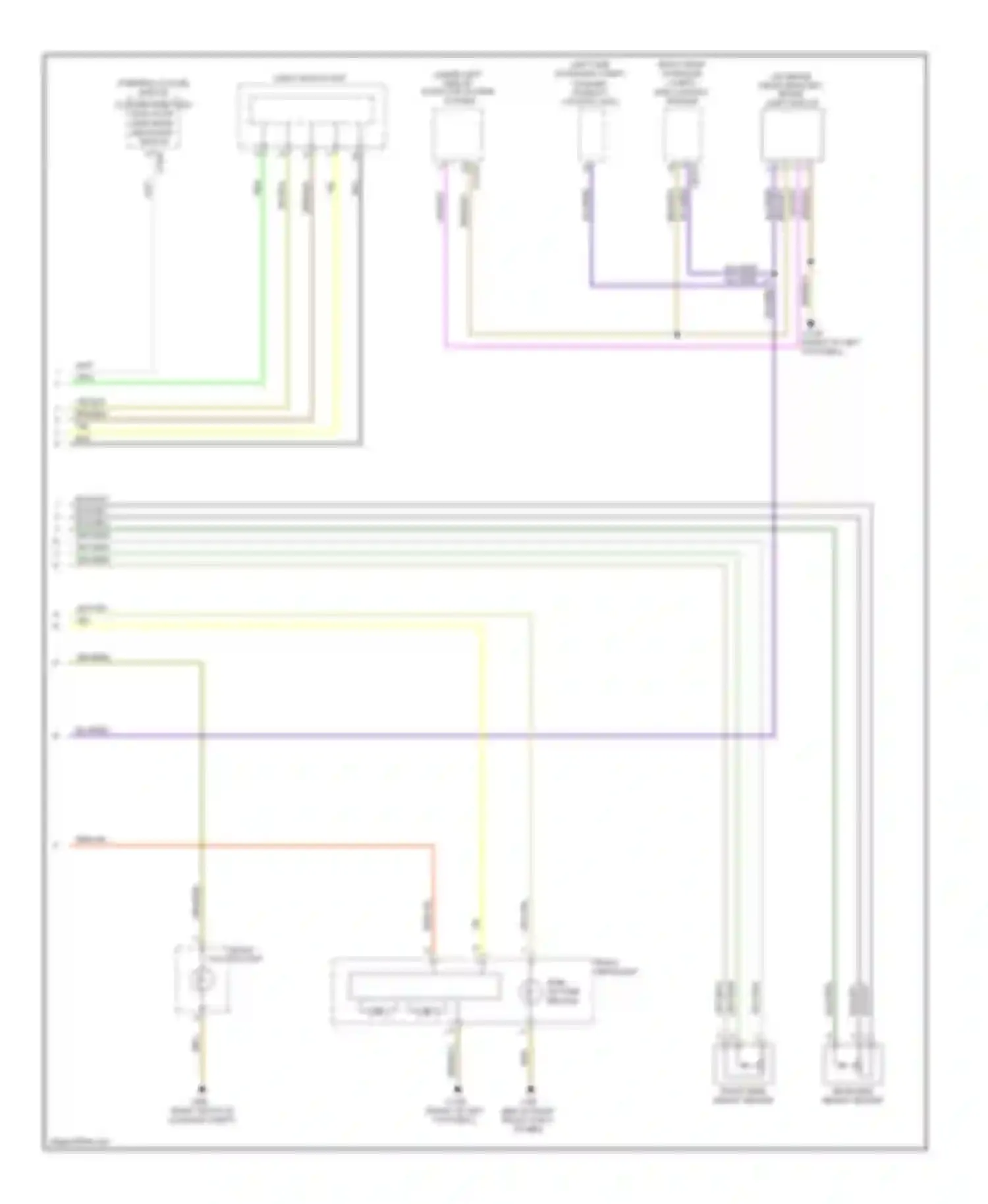 Wiring diagram steering column switch cluster direction indicator/ high beam headlight switch for BMW Z4 E89 (2009-2013) (1 of 3)