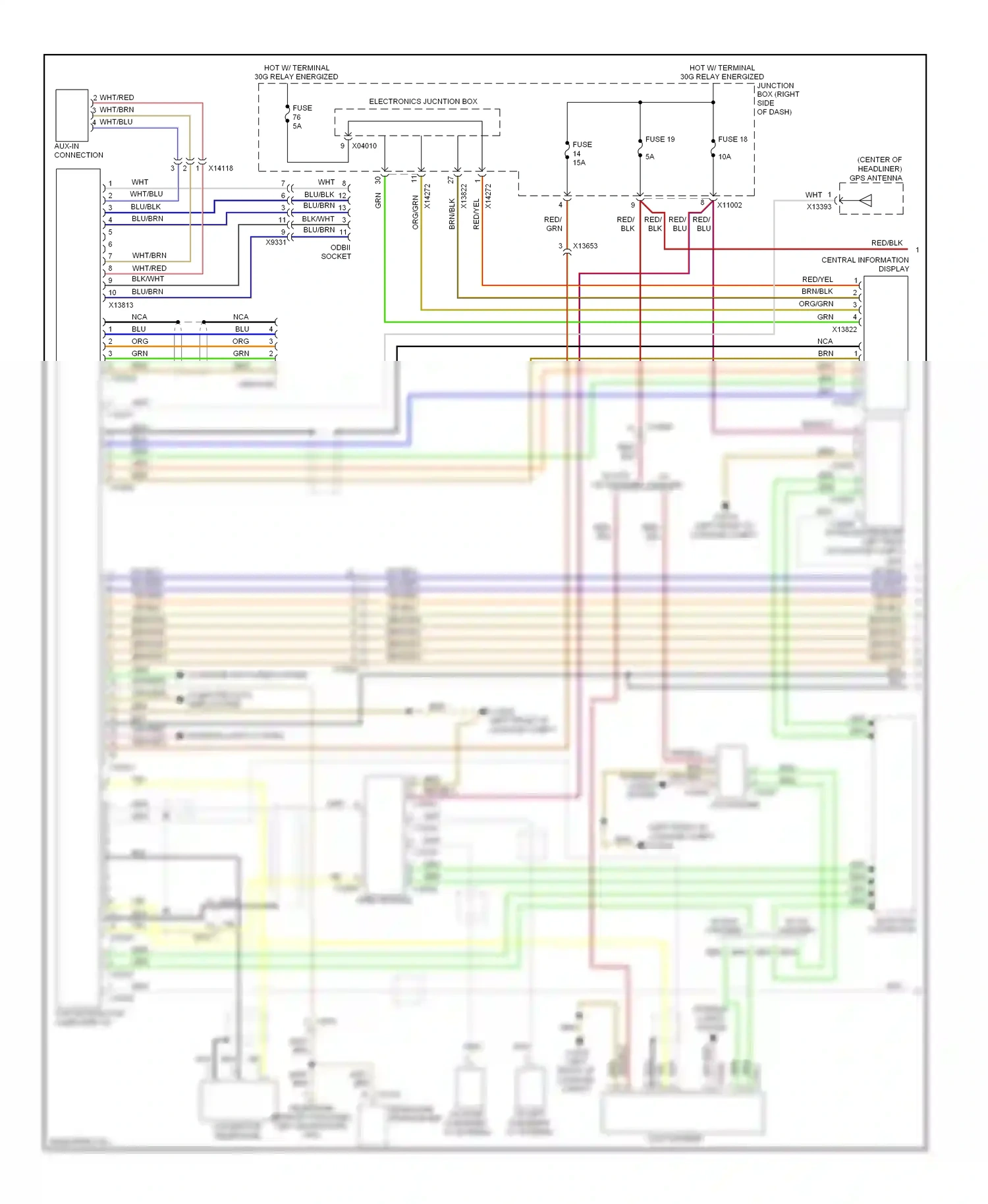 BMW Z4 E89 (2009-2013) video module wiring diagram  (3 of 9)