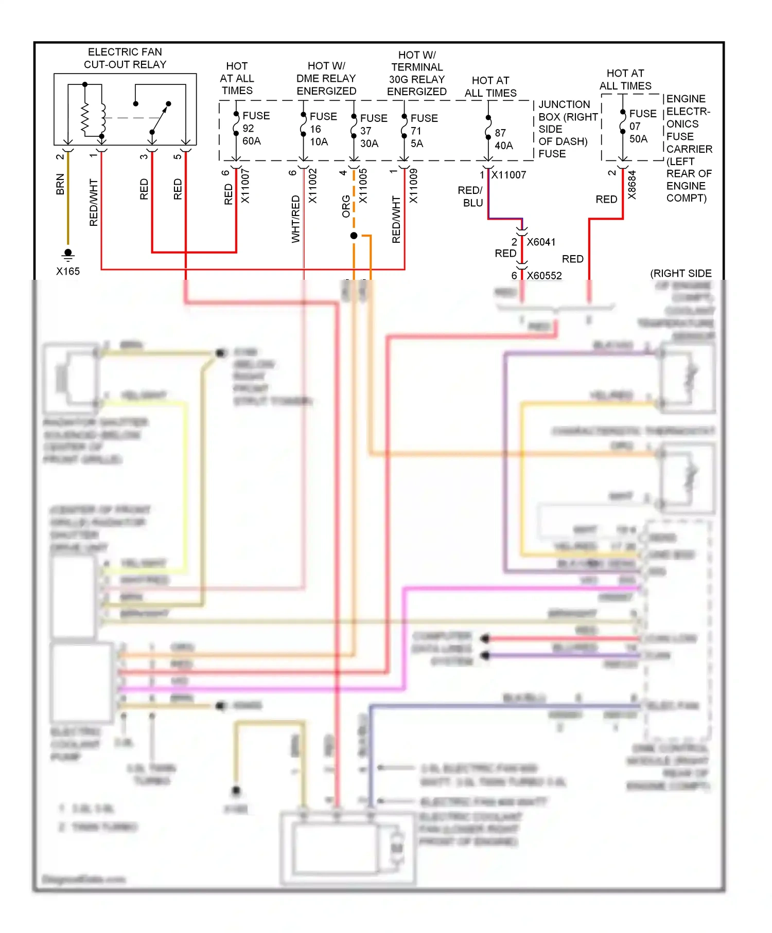 Wiring diagram yel/red for BMW Z4 E89 (2009-2013) (6 of 30)