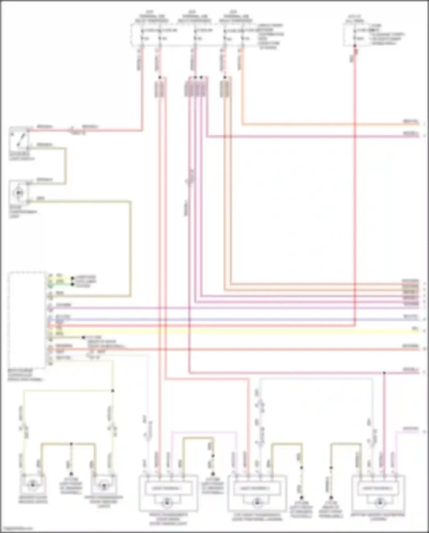 Z4 BMW G29 facelift (2022-2024): Courtesy lamps circuit (1 of 3)