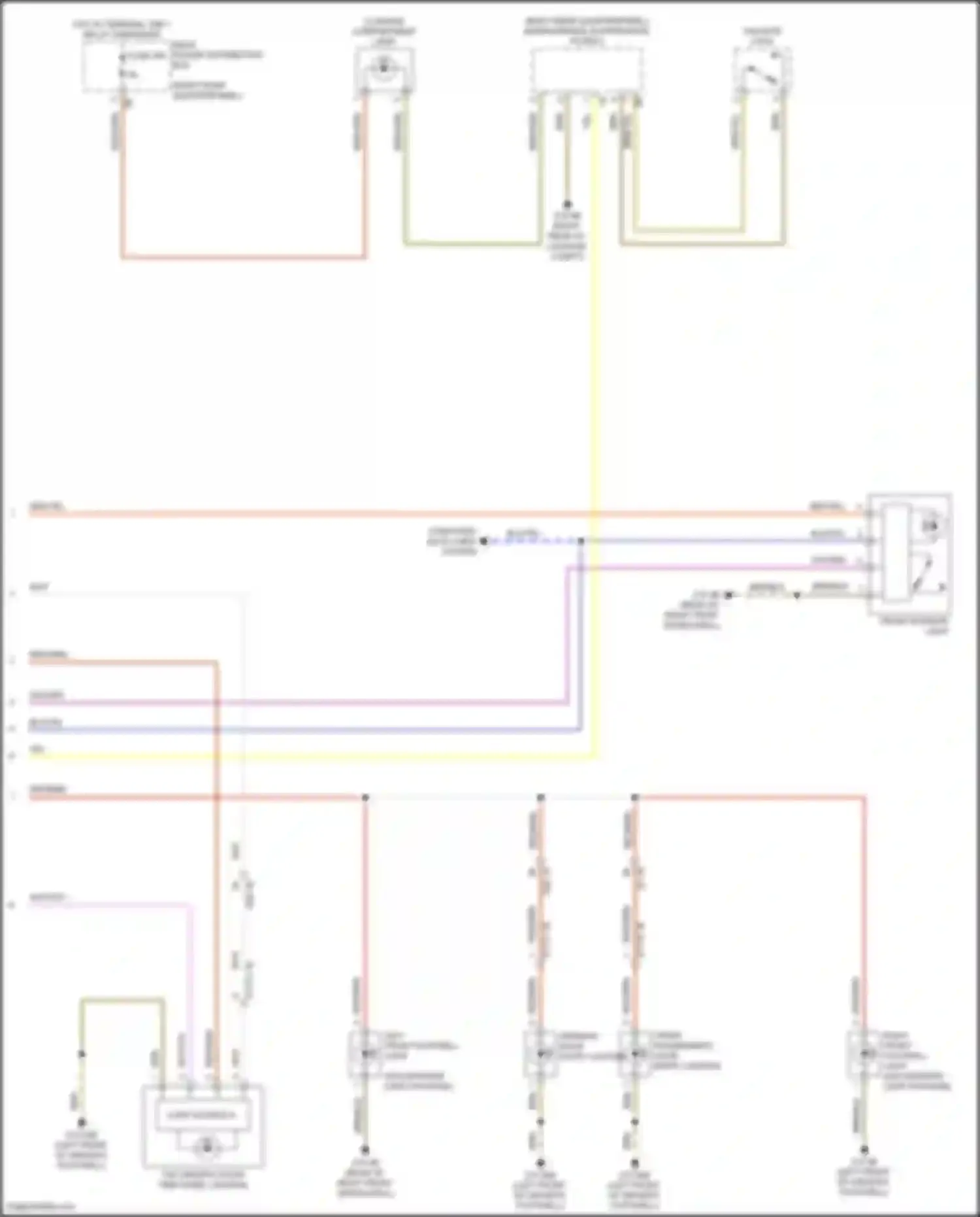 Z4 BMW G29 facelift (2022-2024): Courtesy lamps circuit (3 of 3)