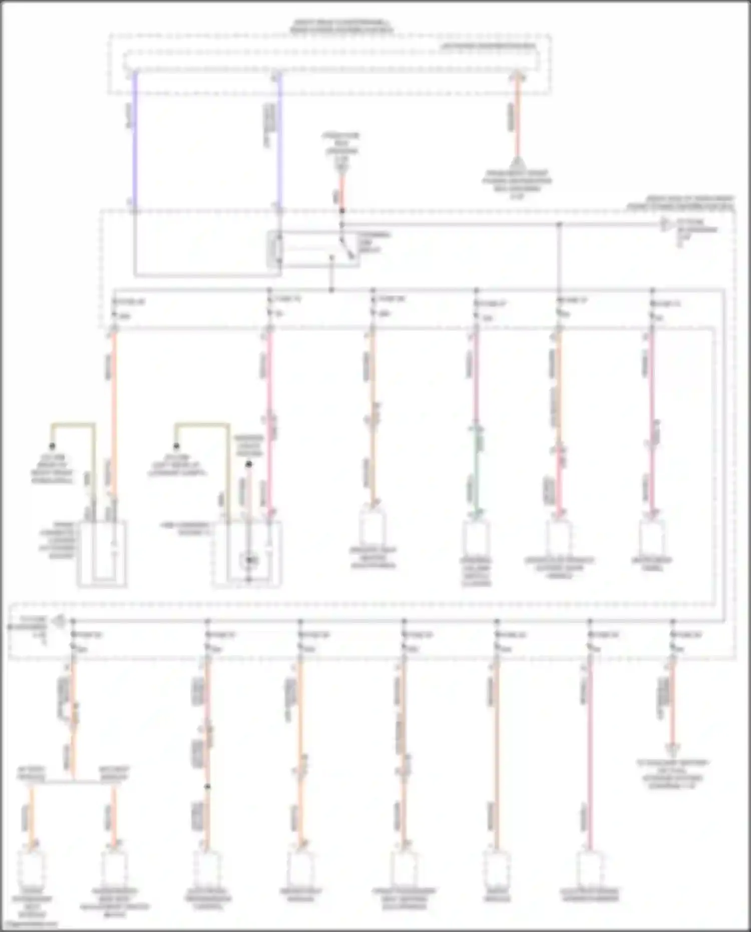 Z4 BMW G29 facelift (2022-2024): Power distribution circuit (3 of 7)