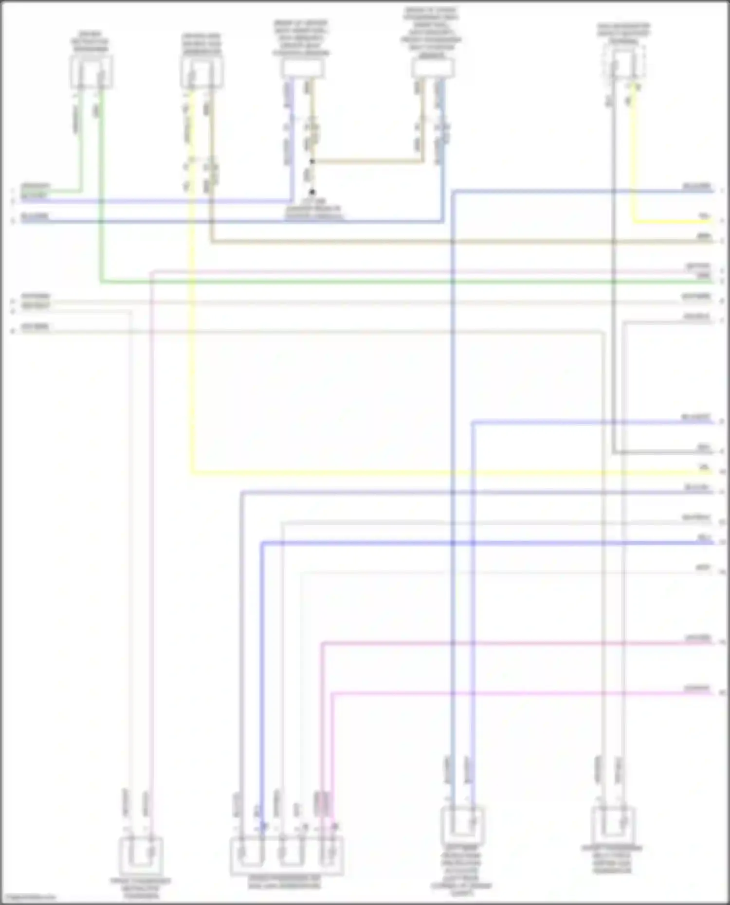 Z4 BMW G29 facelift (2022-2024): Supplemental restraints circuit (3 of 4)