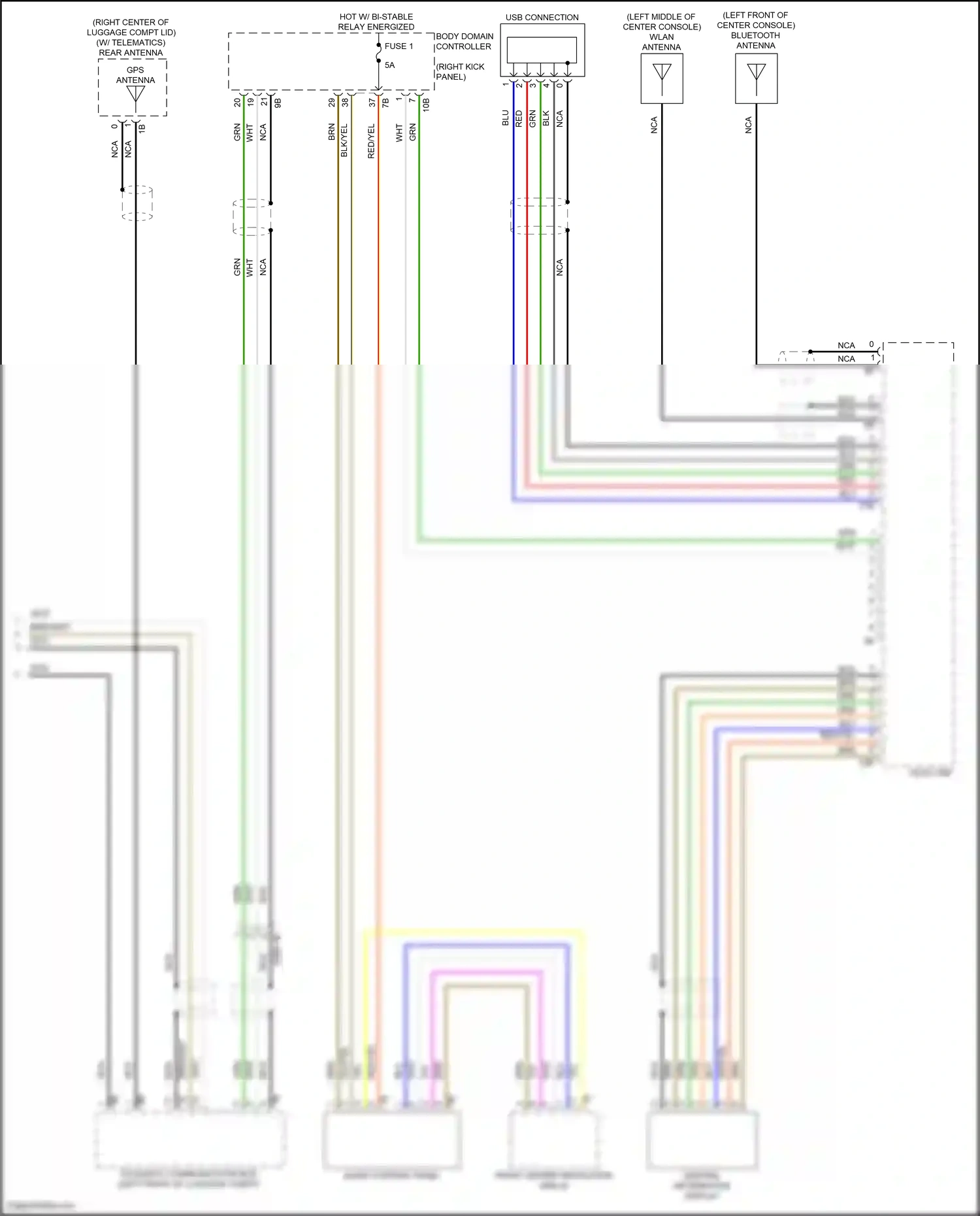 Wiring diagram audio control panel for BMW Z4 G29 facelift (2022-2024) (8 of 14)