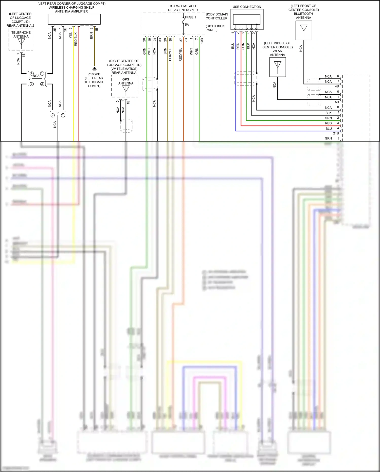 Wiring diagram audio control panel for BMW Z4 G29 facelift (2022-2024) (7 of 14)