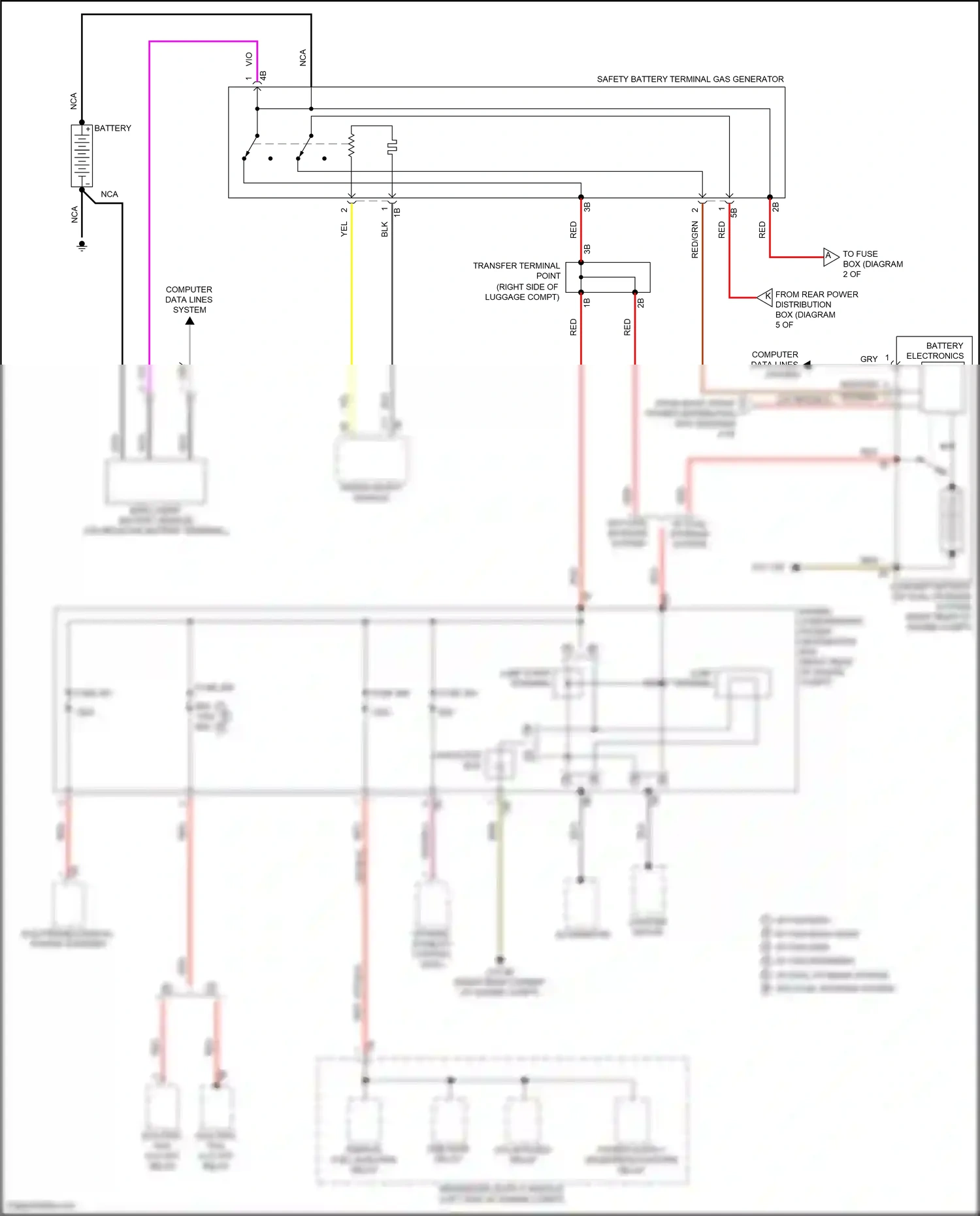 Wiring diagram battery electronics for BMW Z4 G29 facelift (2022-2024) (2 of 2)