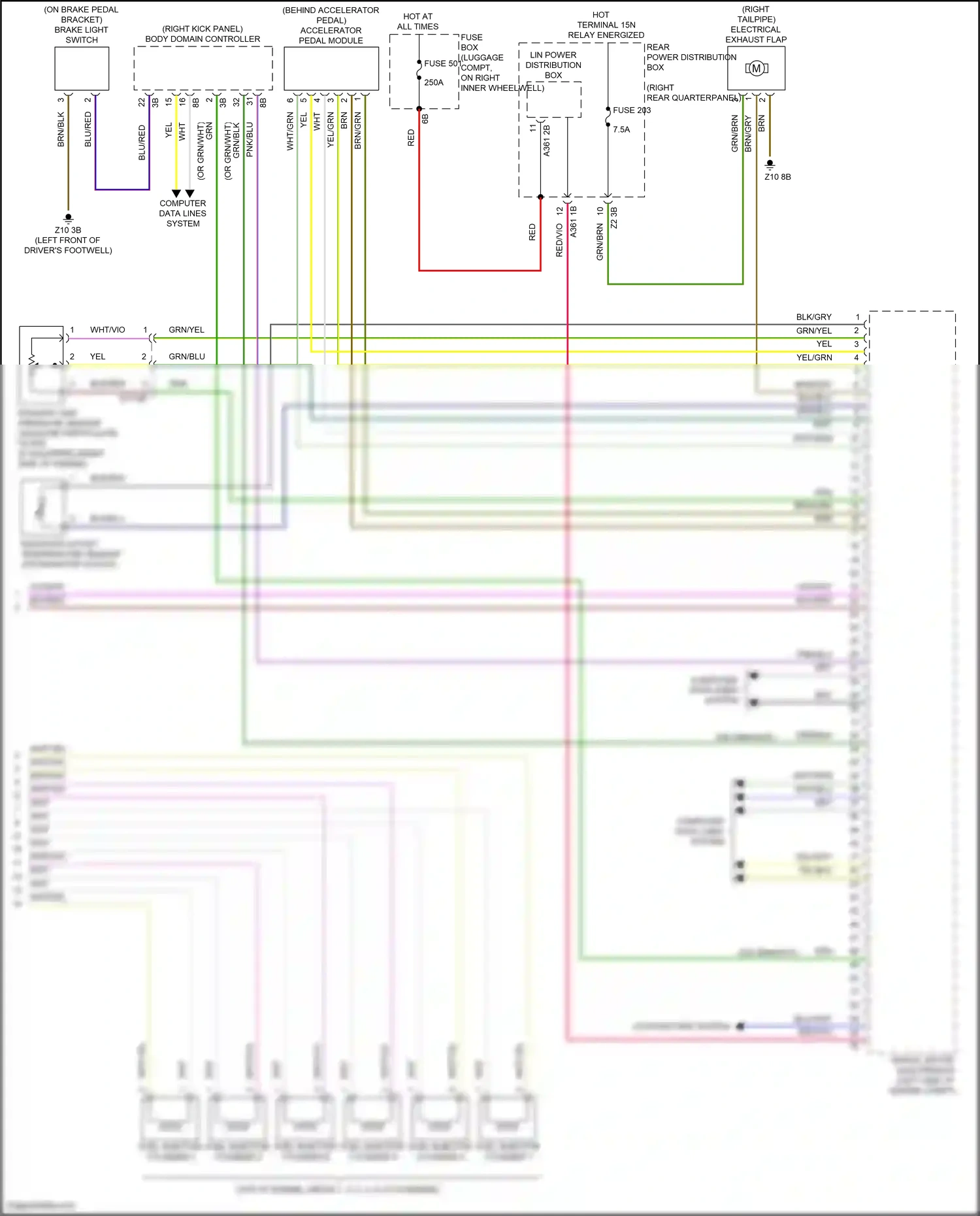 Wiring diagram computer data lines system for BMW Z4 G29 facelift (2022-2024) (79 of 79)