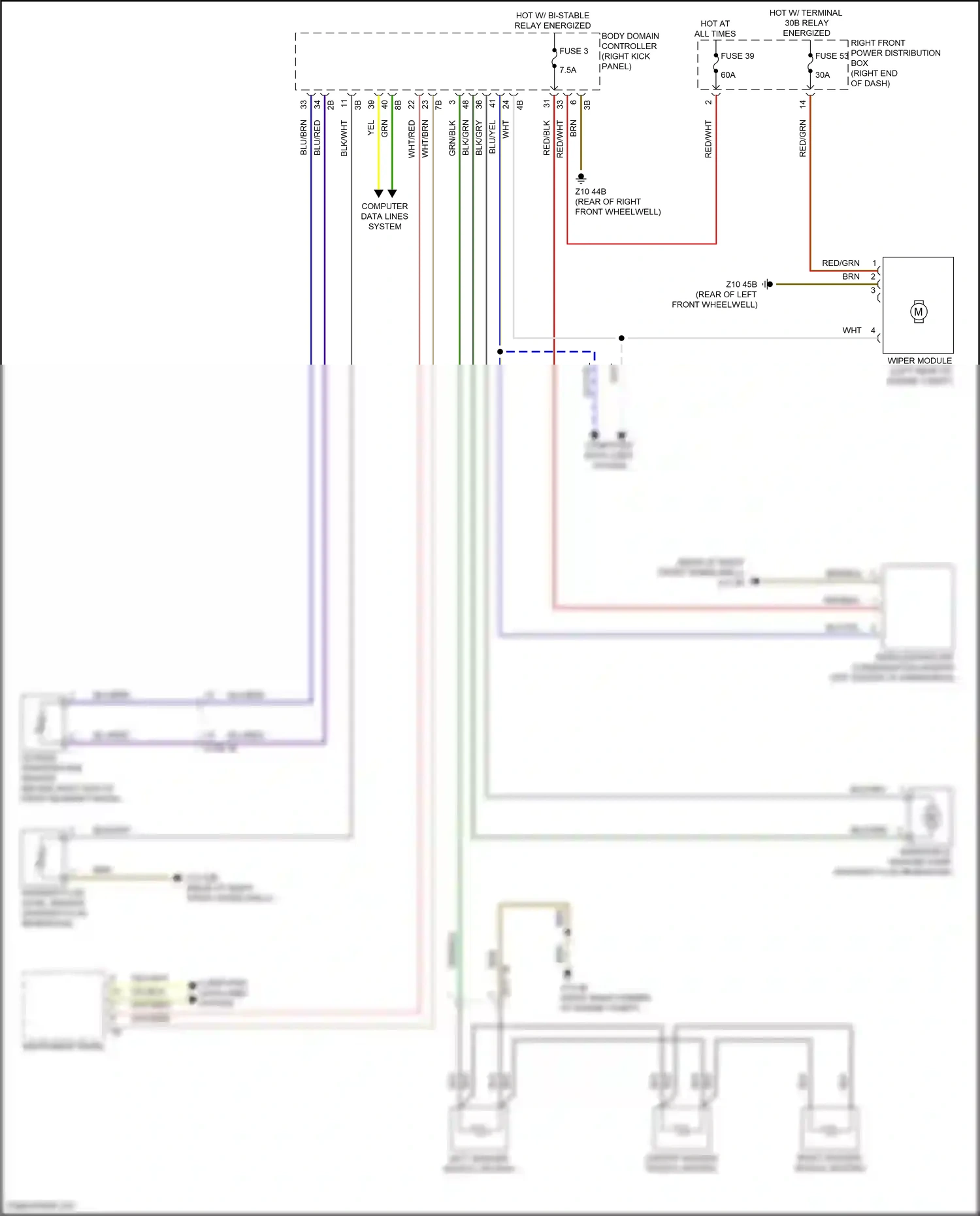 Wiring diagram computer data lines system for BMW Z4 G29 facelift (2022-2024) (10 of 79)