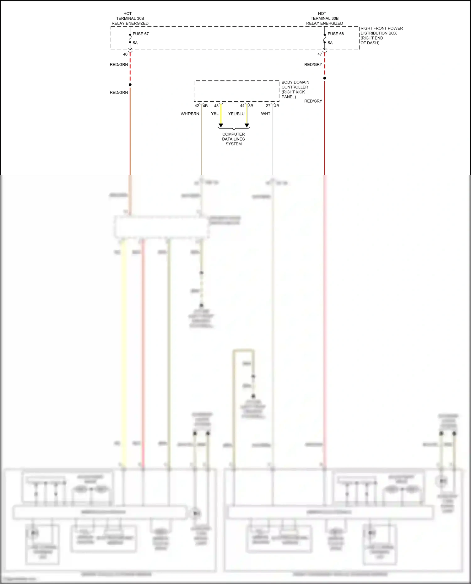 Wiring diagram computer data lines system for BMW Z4 G29 facelift (2022-2024) (46 of 79)