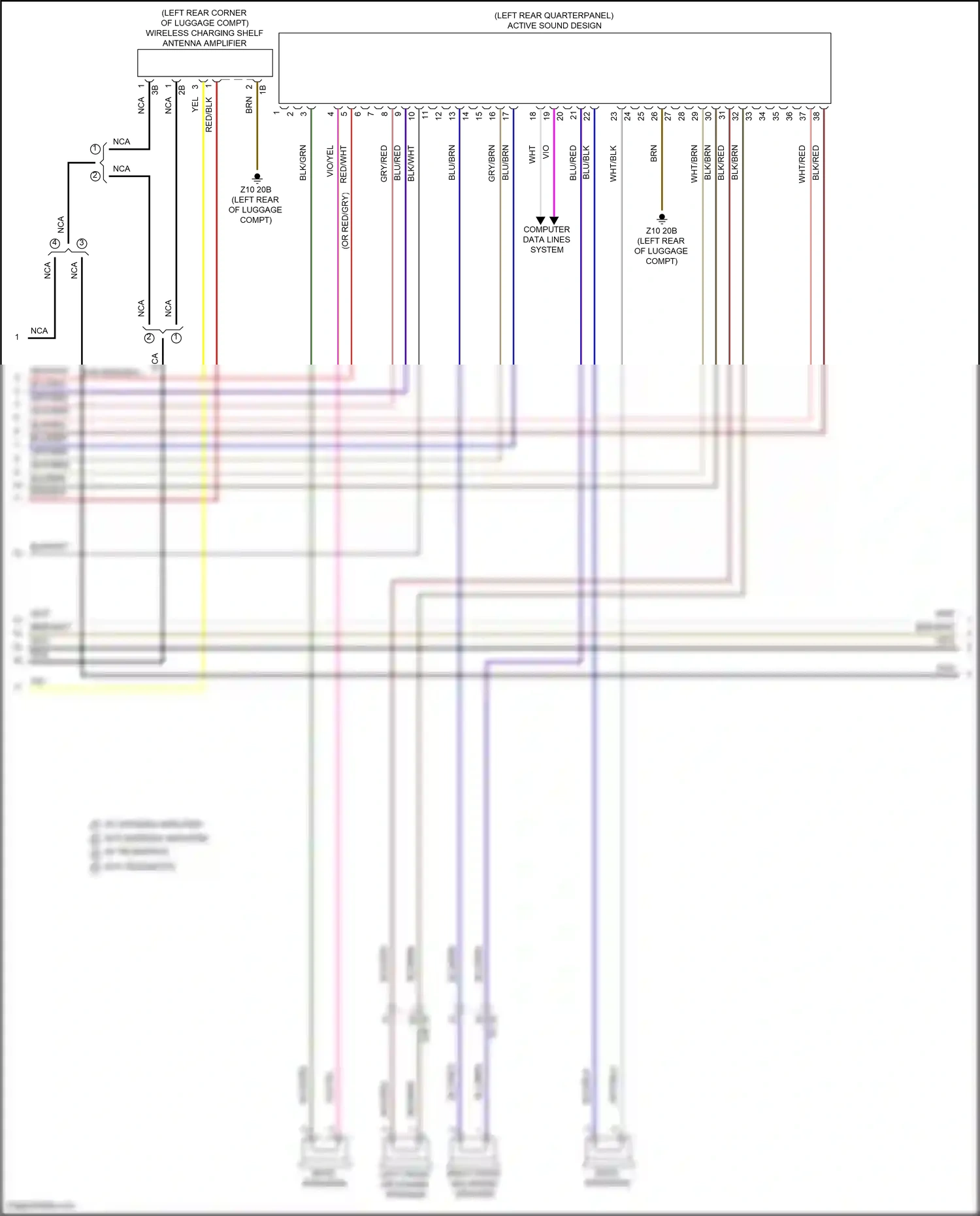 Wiring diagram computer data lines system for BMW Z4 G29 facelift (2022-2024) (19 of 79)