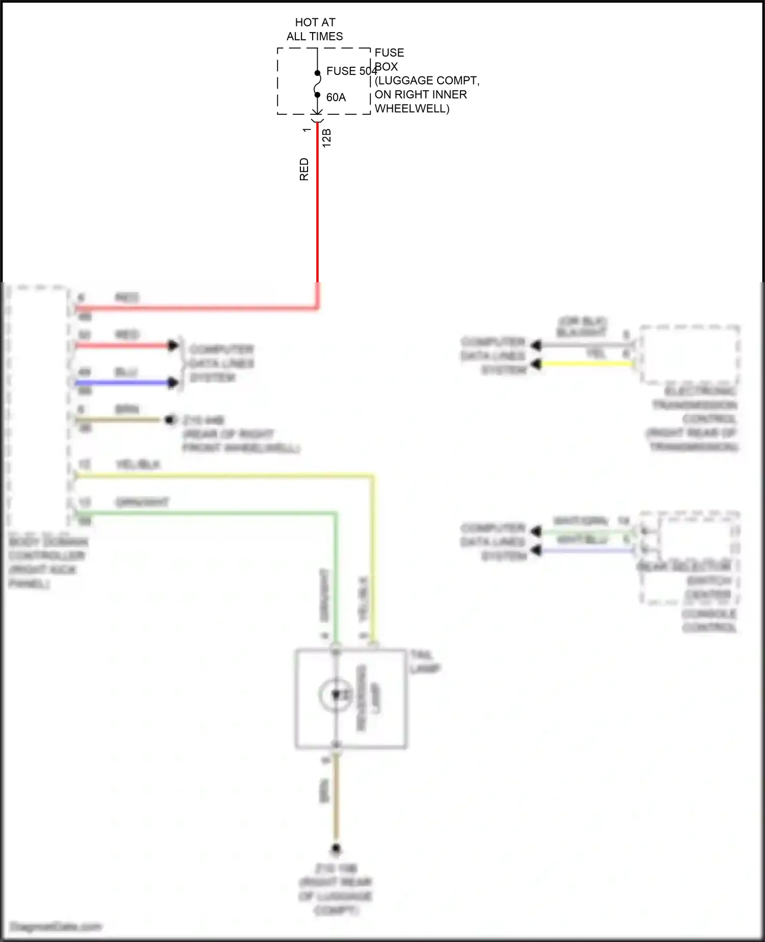 Wiring diagram computer data lines system for BMW Z4 G29 facelift (2022-2024) (2 of 79)