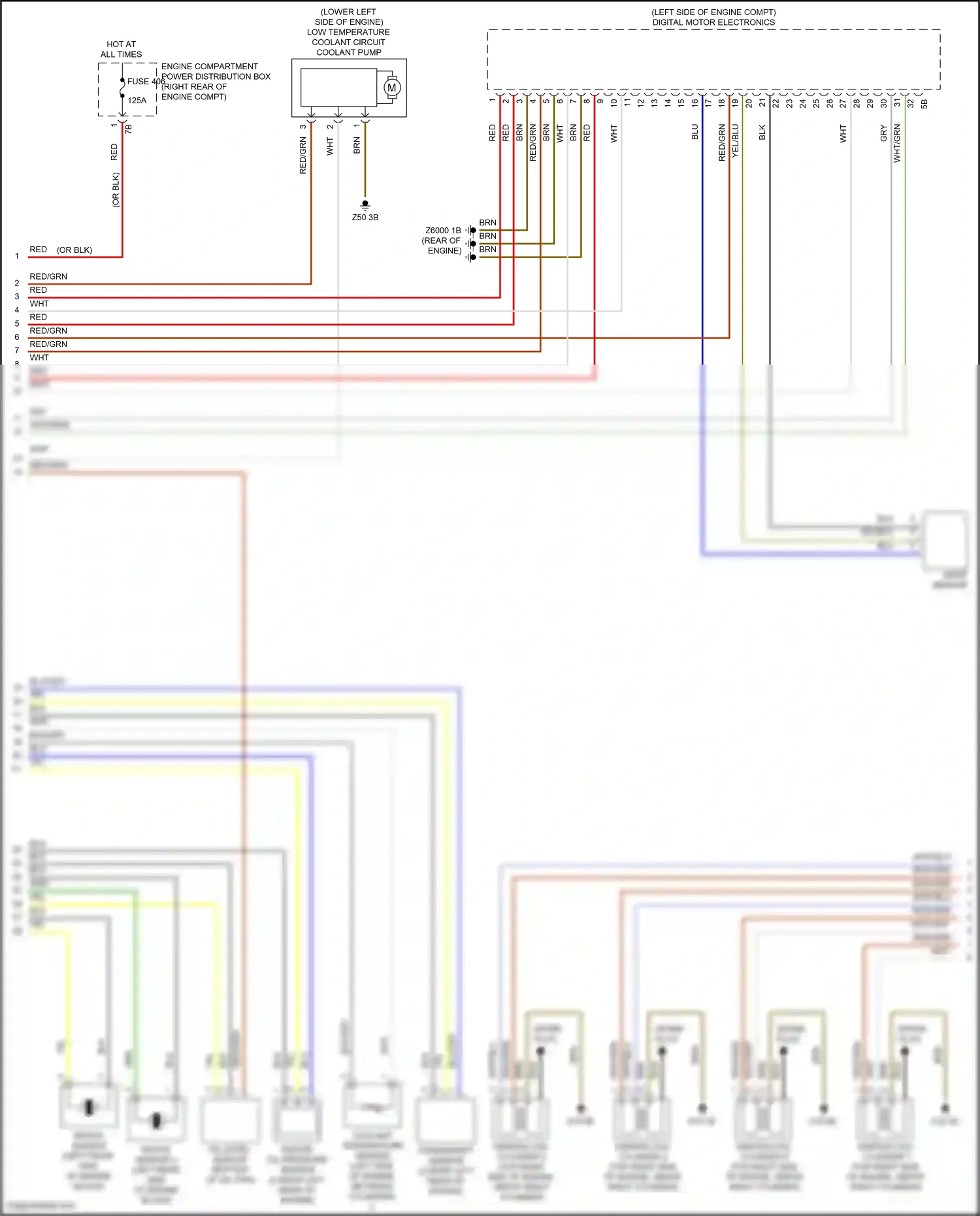 Wiring diagram coolant temperature sensor for BMW Z4 G29 facelift (2022-2024) (4 of 4)