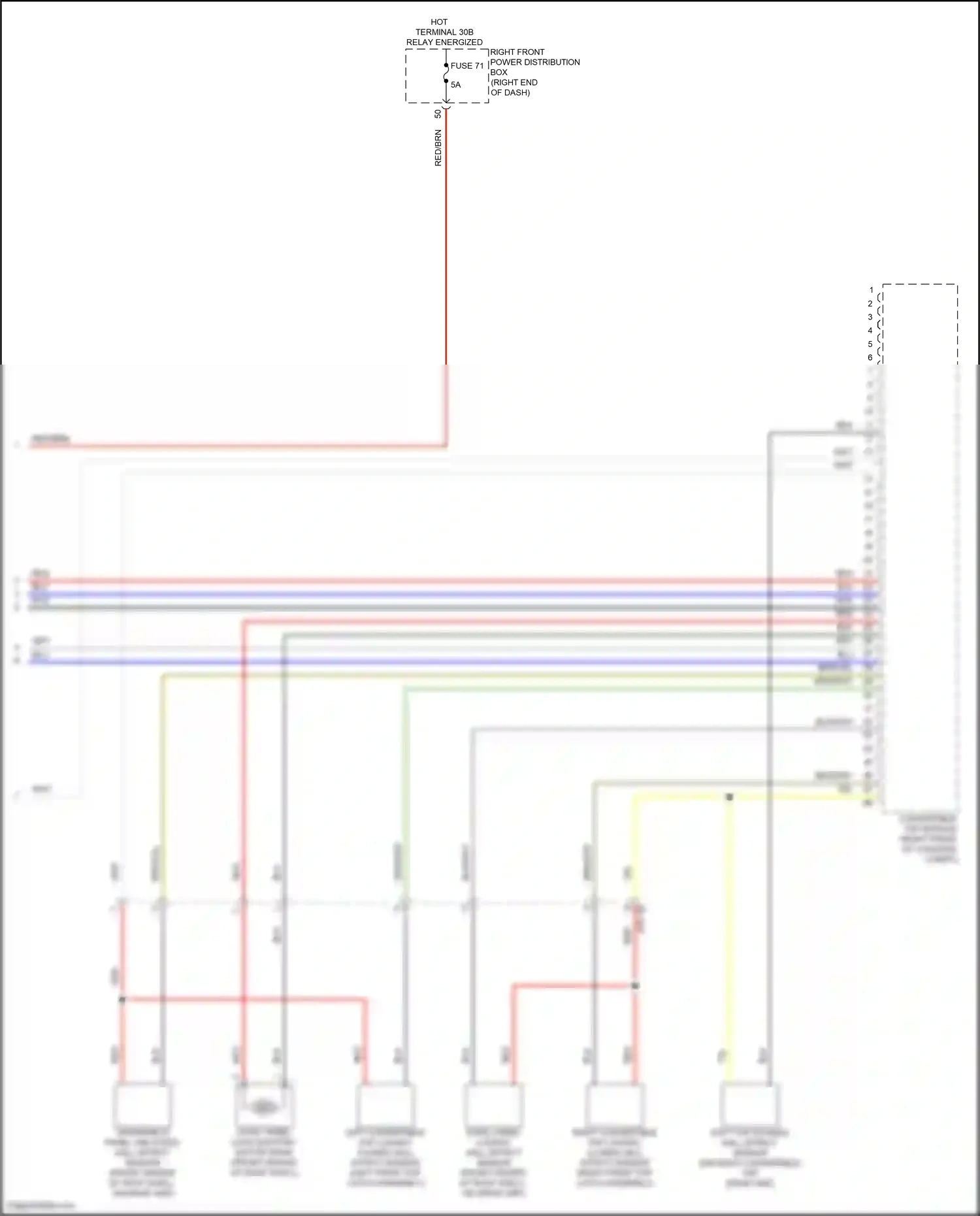 Wiring diagram cowl panel locked hall effect sensor for BMW Z4 G29 facelift (2022-2024) (1 of 1)