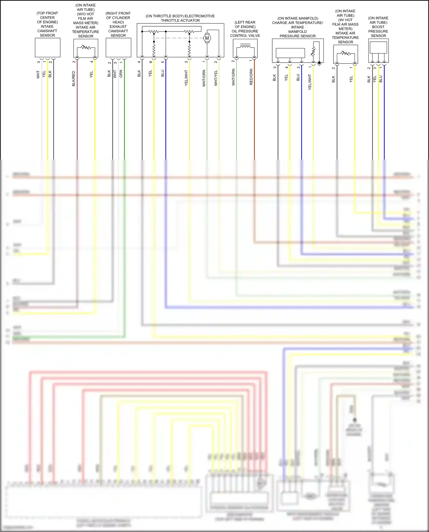 Wiring diagram crankcase temperature sensor for BMW Z4 G29 facelift (2022-2024) (2 of 2)