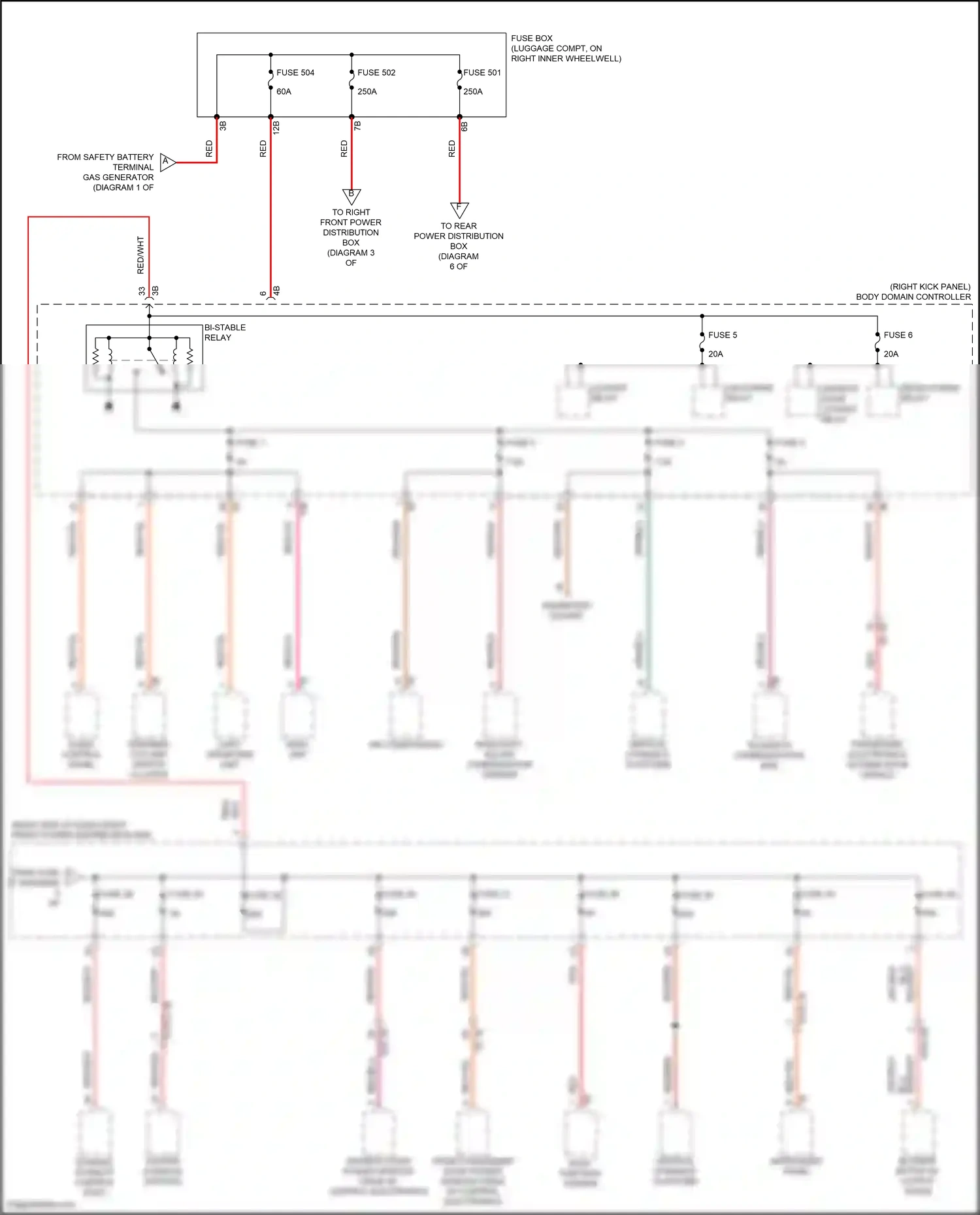 Wiring diagram diagnostic socket for BMW Z4 G29 facelift (2022-2024) (4 of 4)