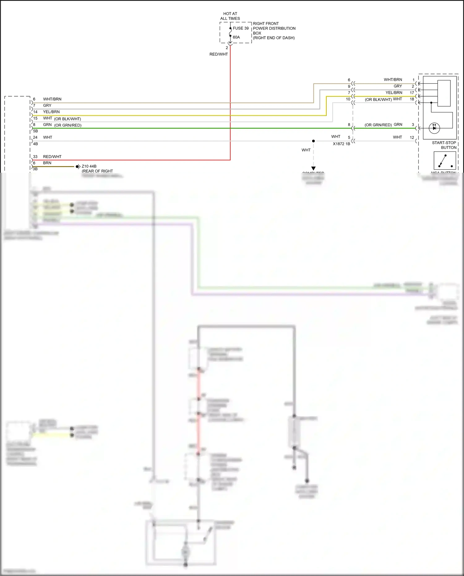 Wiring diagram engine compartment power distribution box for BMW Z4 G29 facelift (2022-2024) (9 of 11)