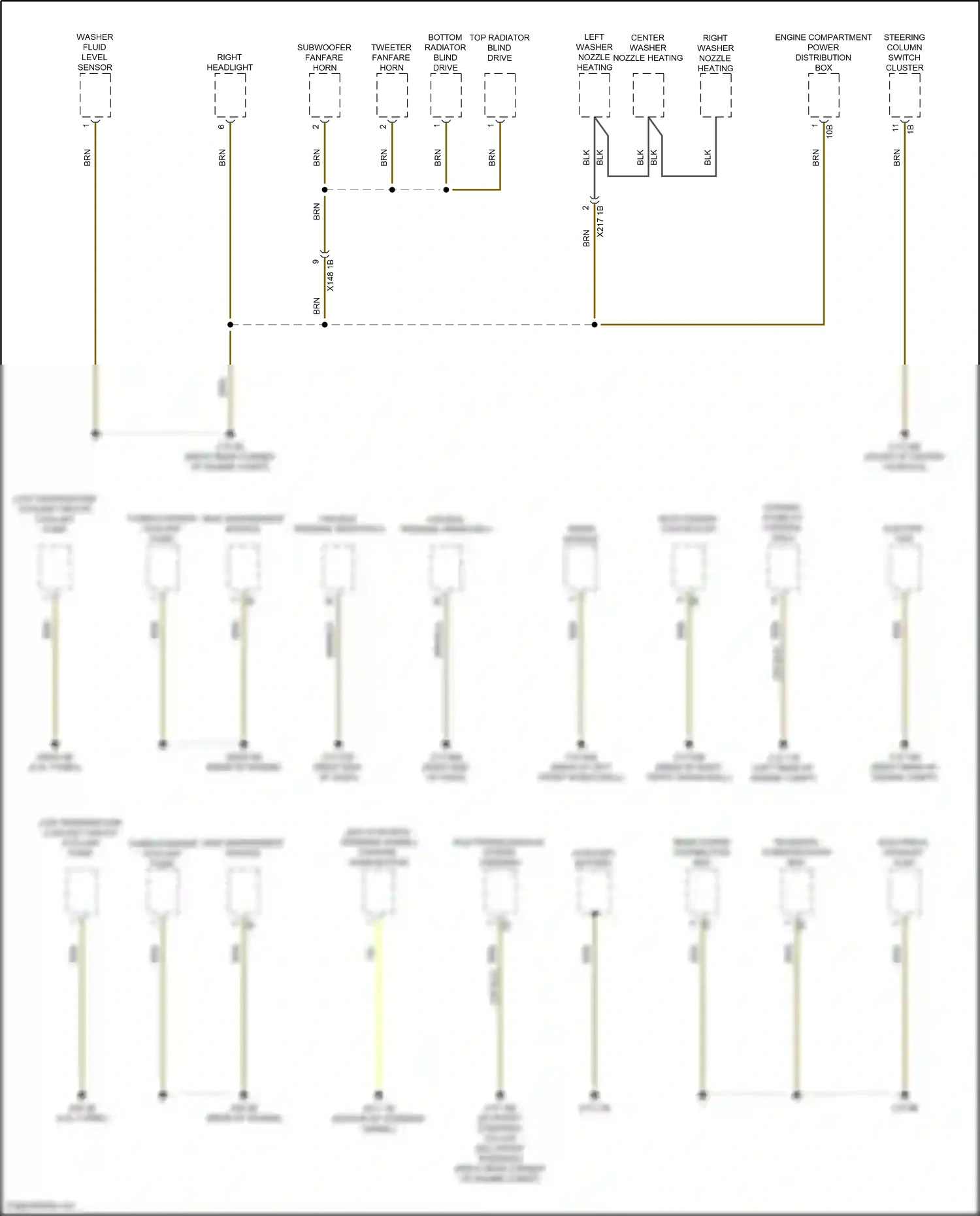 Wiring diagram engine compartment power distribution box for BMW Z4 G29 facelift (2022-2024) (7 of 11)