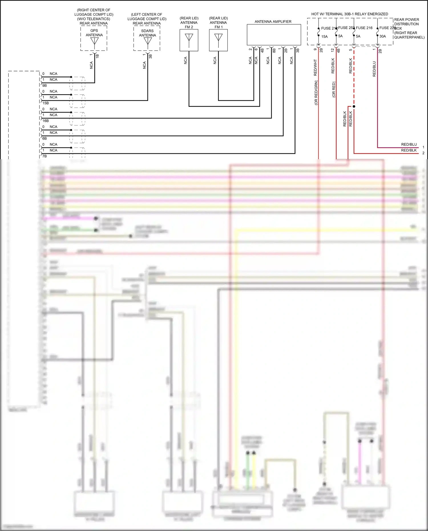 Wiring diagram fuse 252 for BMW Z4 G29 facelift (2022-2024) (6 of 13)