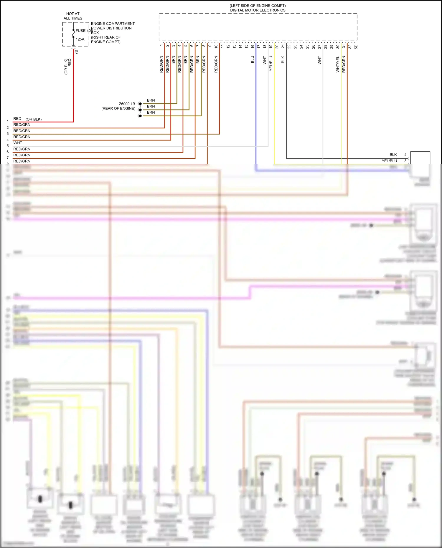 Wiring diagram knock sensor for BMW Z4 G29 facelift (2022-2024) (1 of 2)