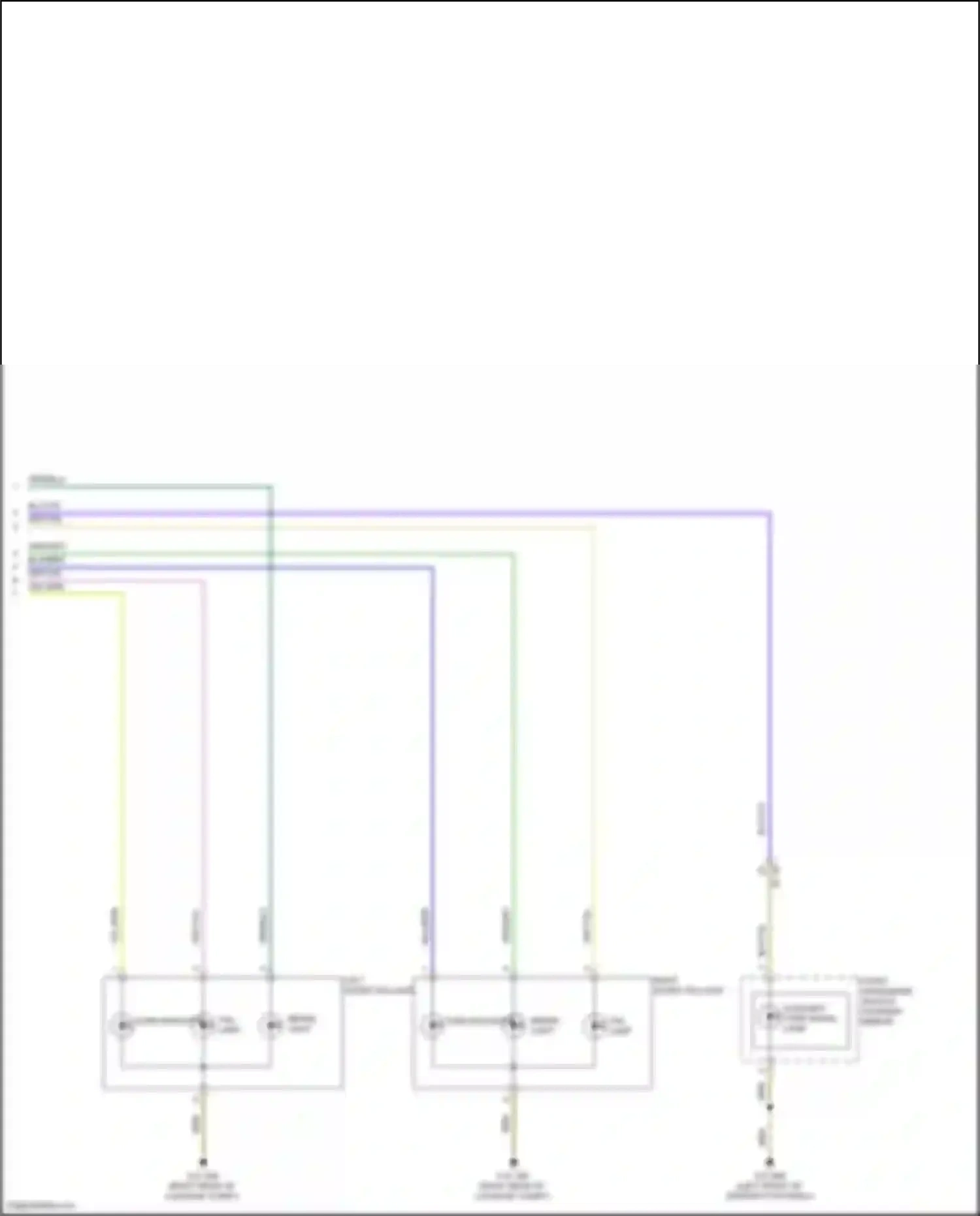 Wiring diagram left outer taillight for BMW Z4 G29 facelift (2022-2024) (1 of 2)