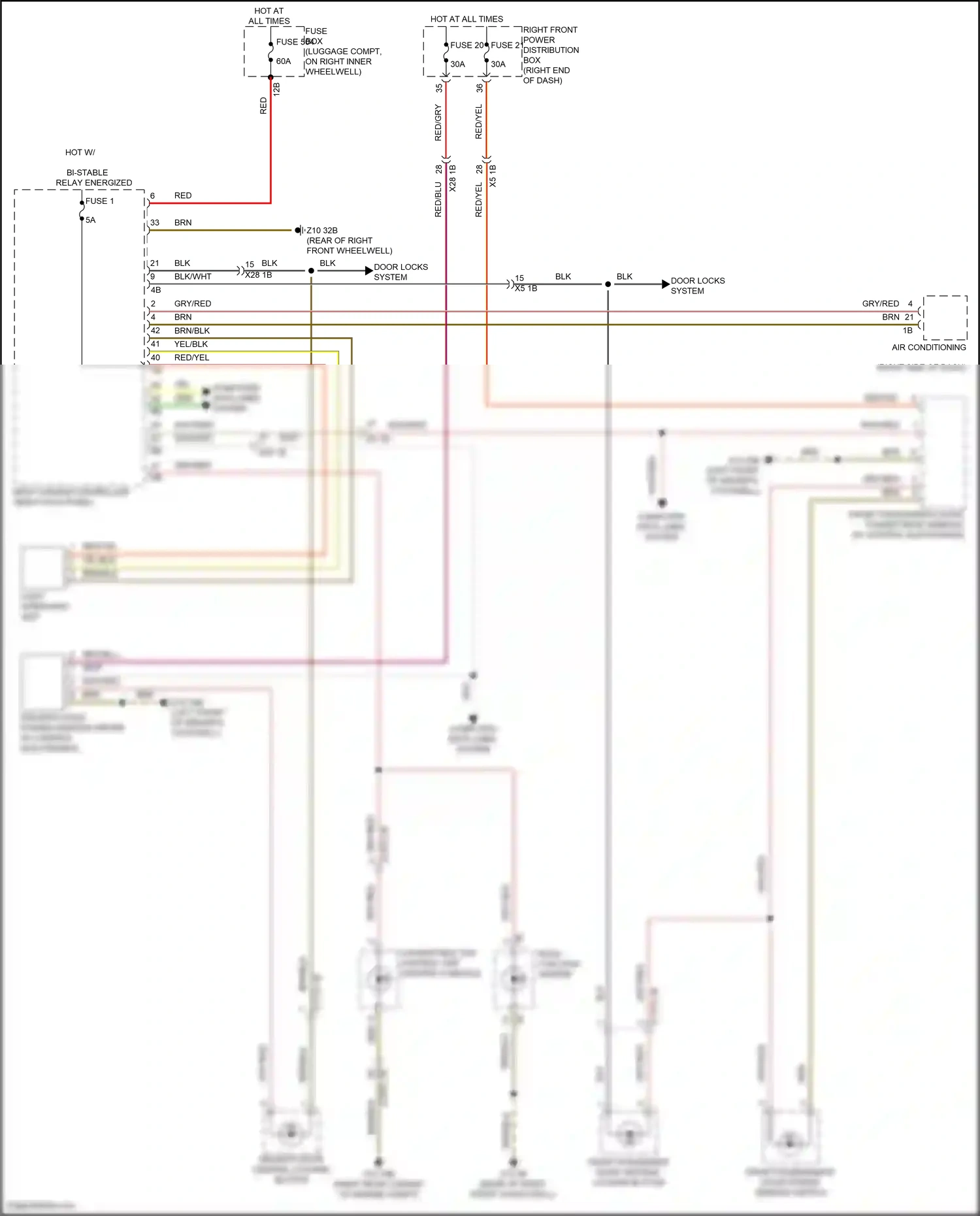 Wiring diagram light operating unit for BMW Z4 G29 facelift (2022-2024) (4 of 5)