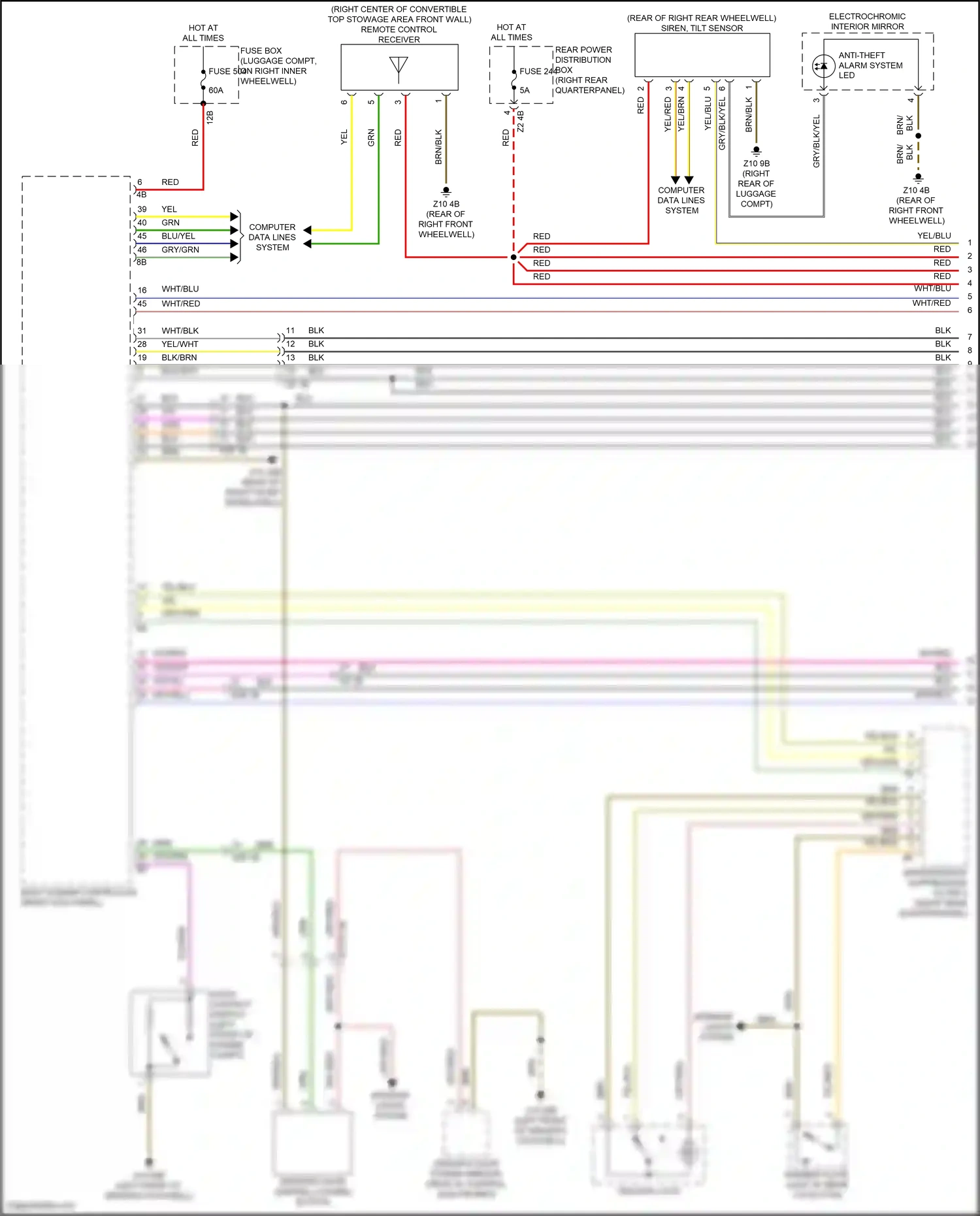 Wiring diagram remote control receiver for BMW Z4 G29 facelift (2022-2024) (1 of 6)