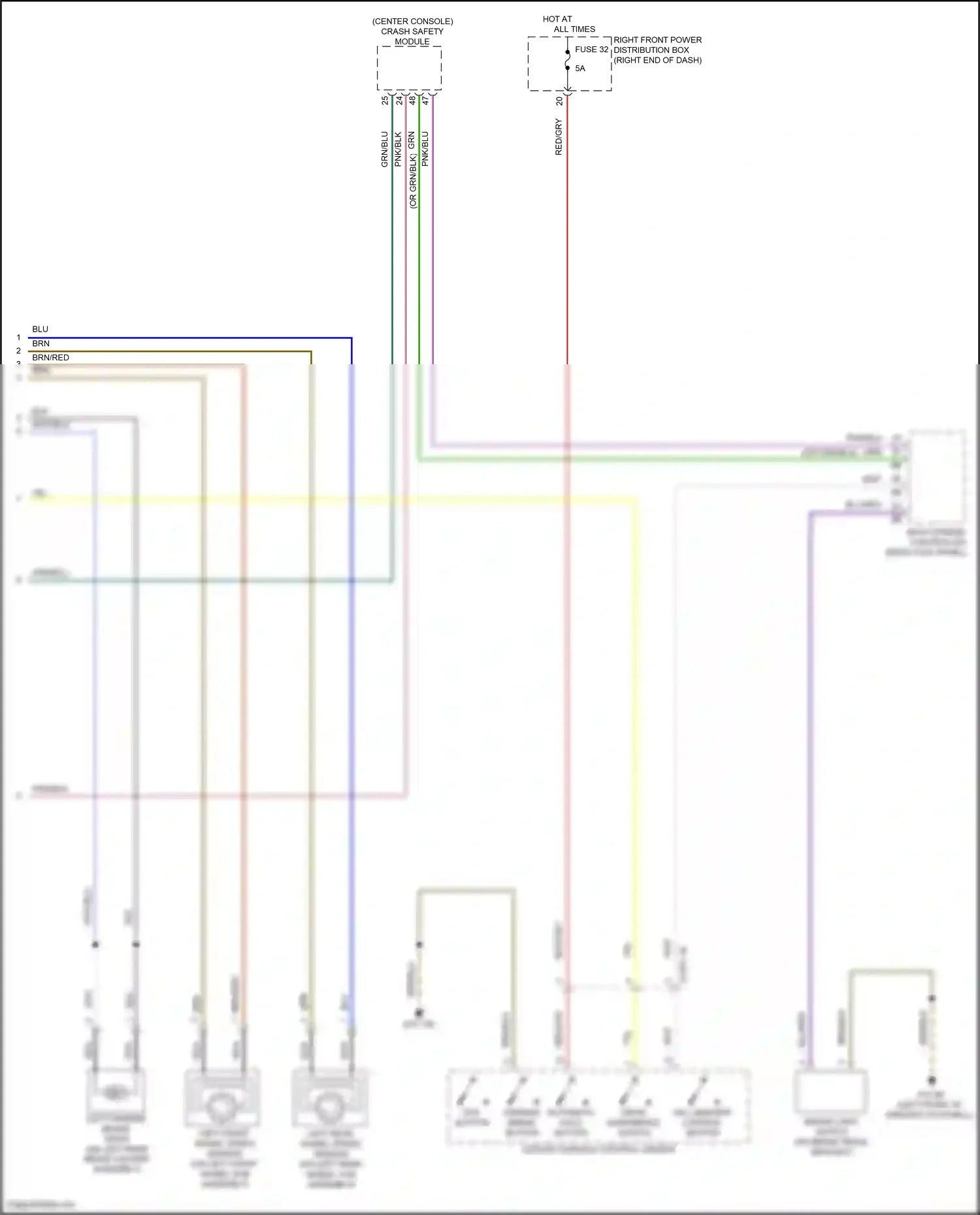 Wiring diagram blu for BMW Z4 G29 (2018-2022) (32 of 66)
