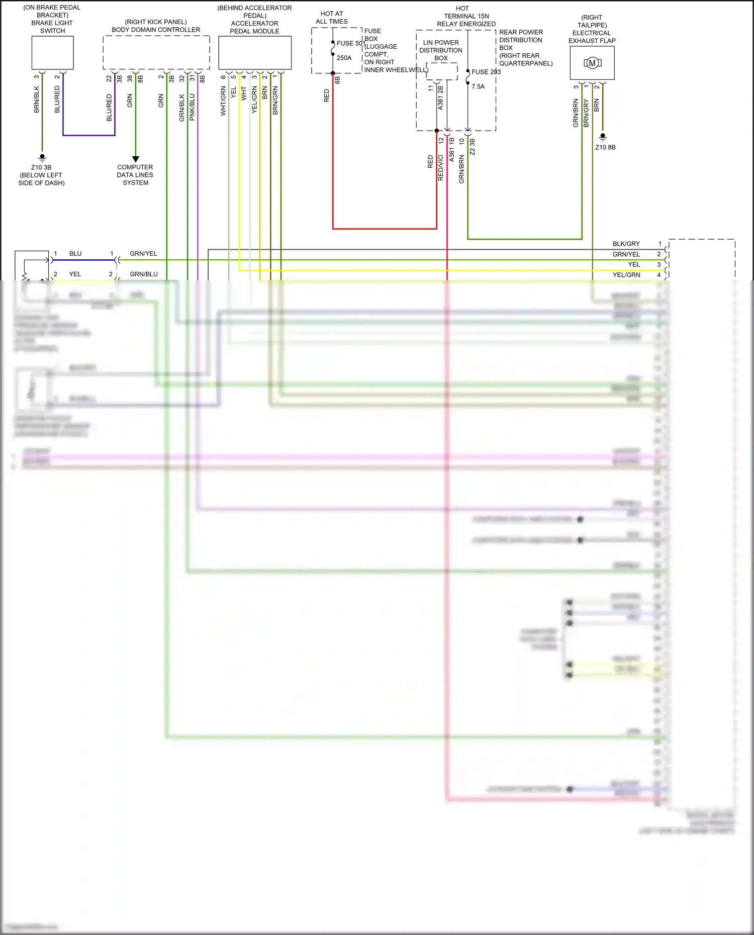 Wiring diagram blu/red for BMW Z4 G29 (2018-2022) (33 of 34)