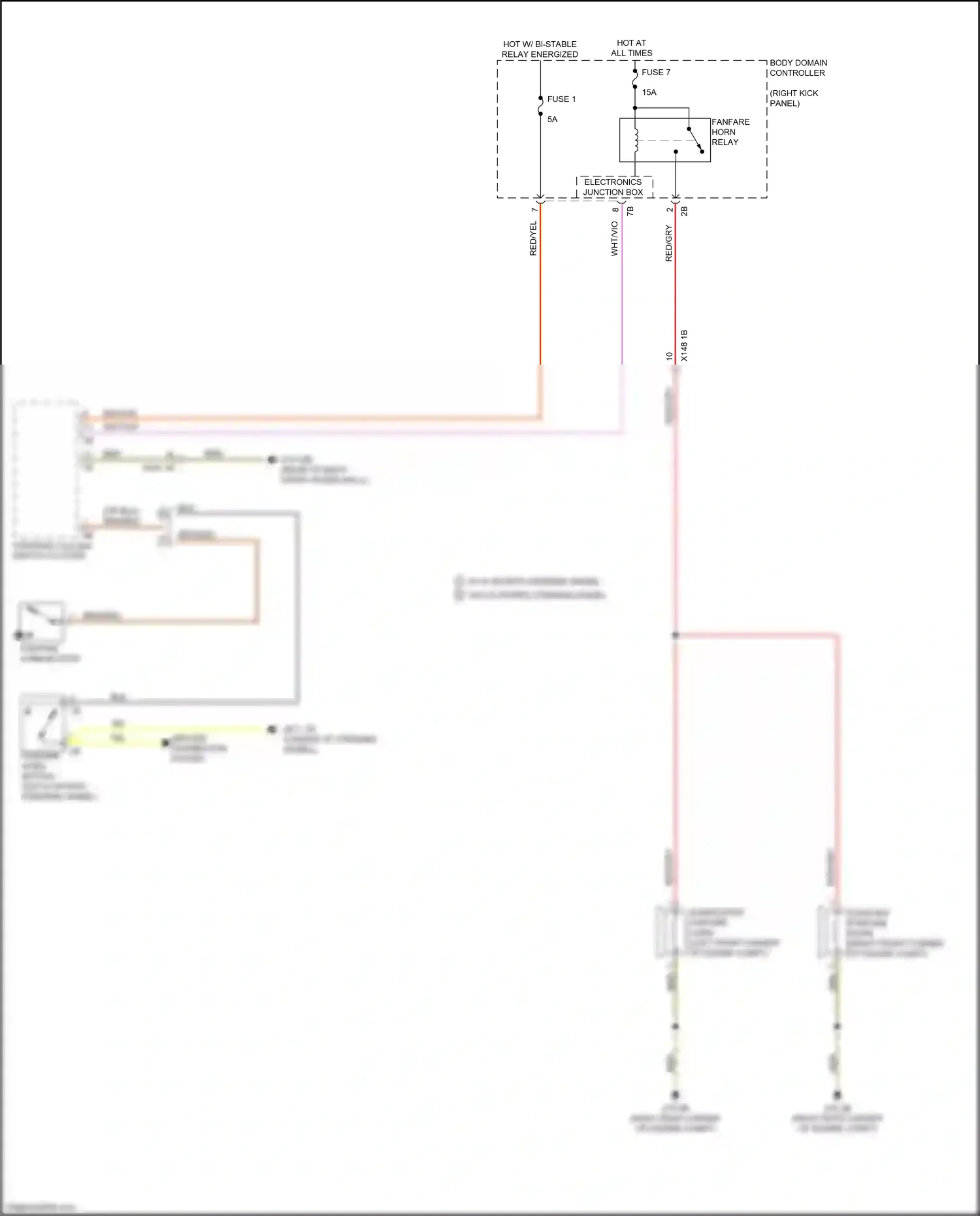 Wiring diagram body domain controller for BMW Z4 G29 (2018-2022) (16 of 35)