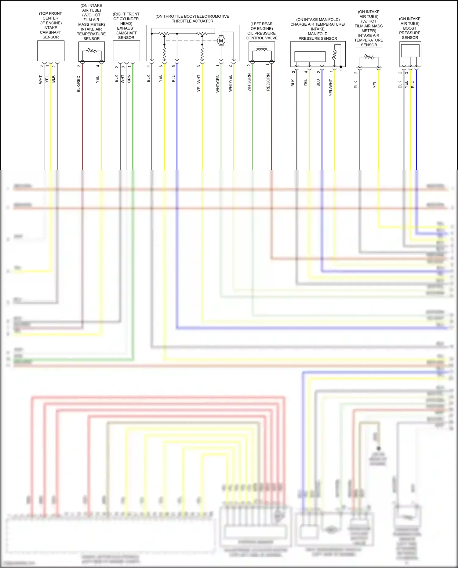 Wiring diagram boost pressure sensor for BMW Z4 G29 (2018-2022) (2 of 2)