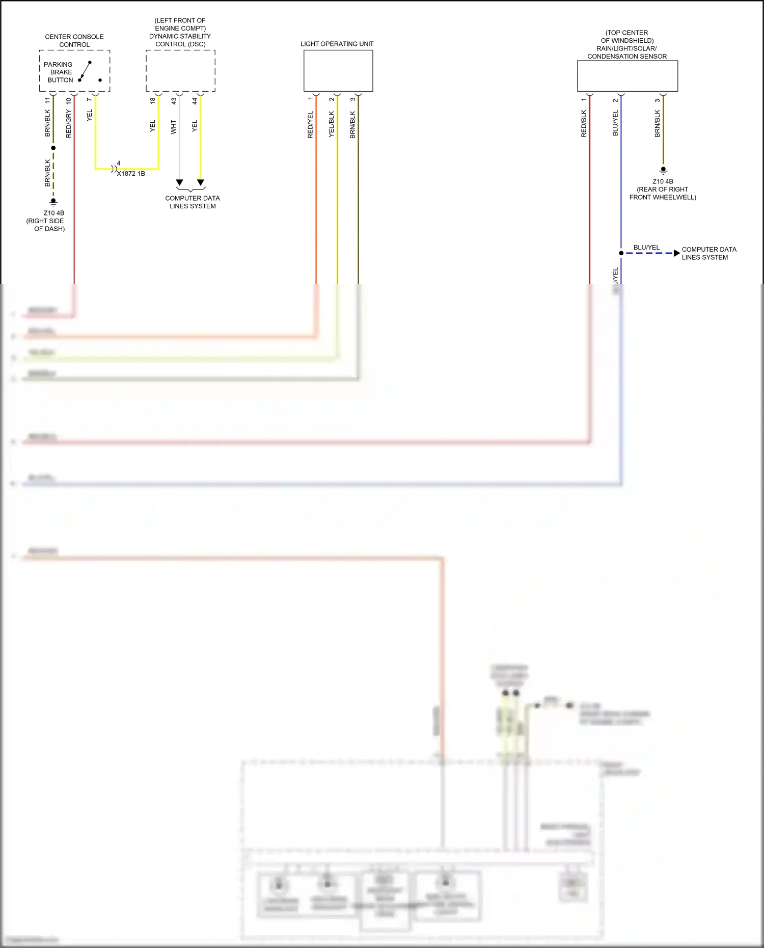 Wiring diagram computer data lines system for BMW Z4 G29 (2018-2022) (36 of 78)