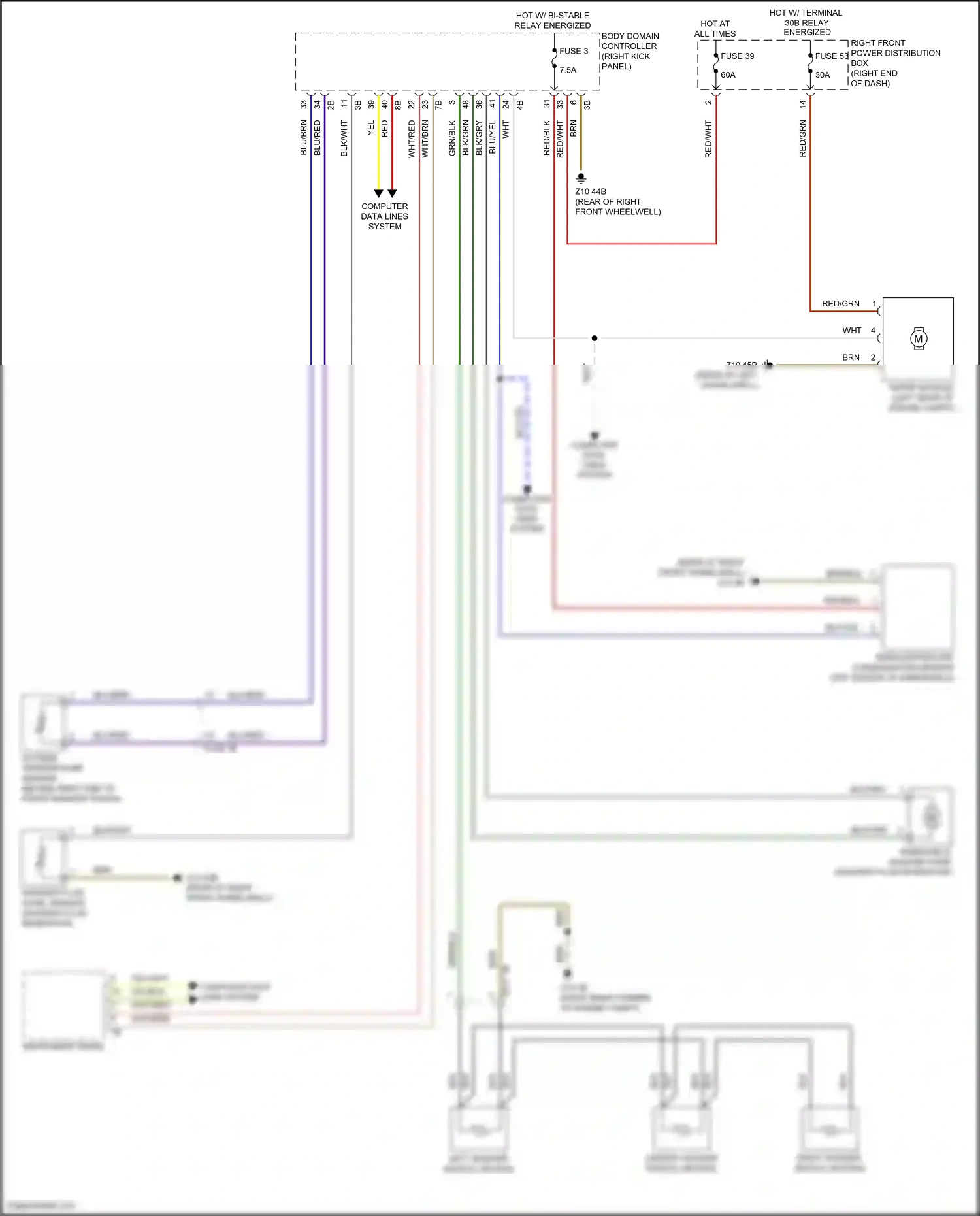 Wiring diagram computer data lines system for BMW Z4 G29 (2018-2022) (40 of 78)